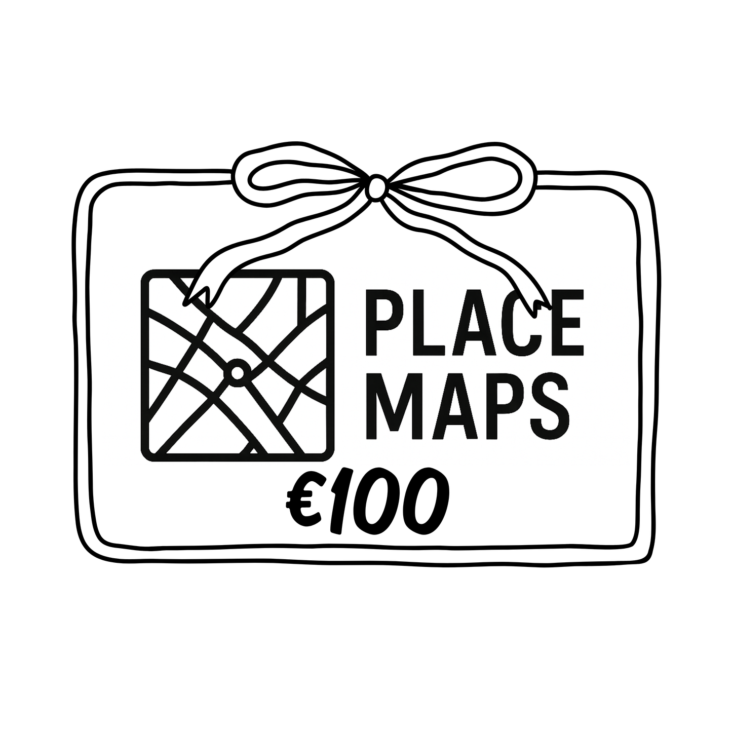 Place Maps Gift Voucher - Digital - Gegraveerde Placemat van allerlei steden- Place Maps