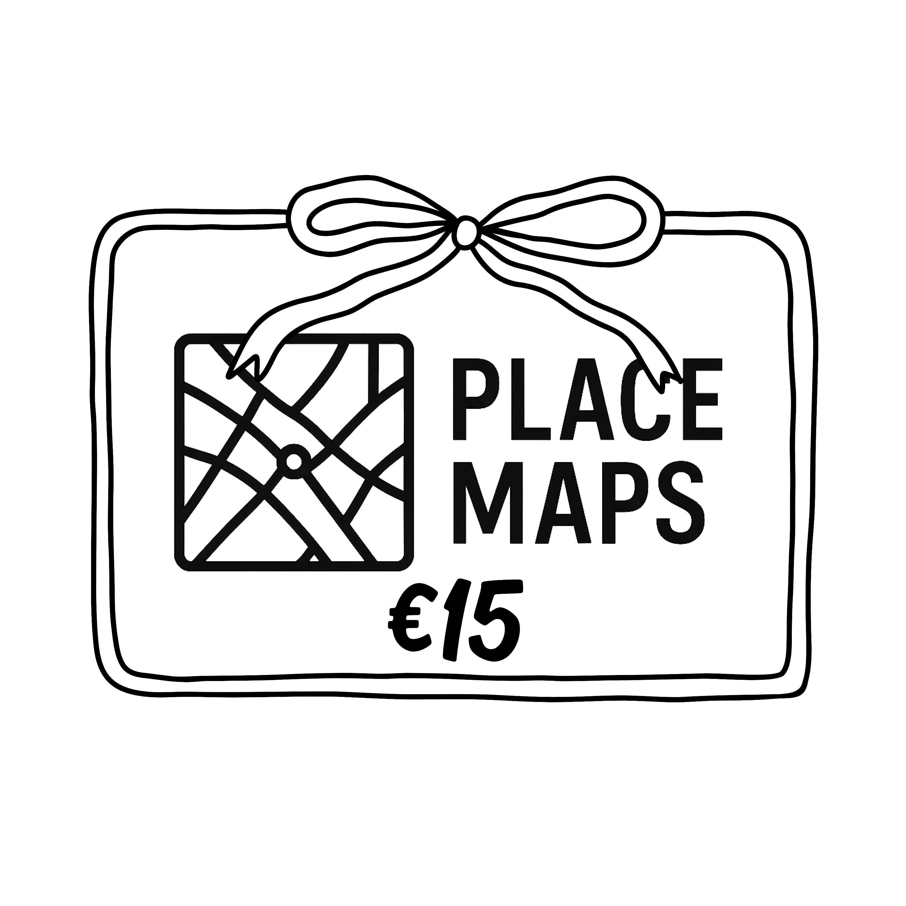 Place Maps Digital Gift Card - Cadeaubon voor unieke locaties