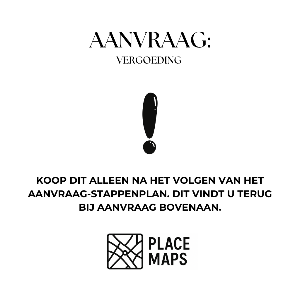 Reimbursement request city - Gegraveerde Placemat van allerlei steden- Place Maps