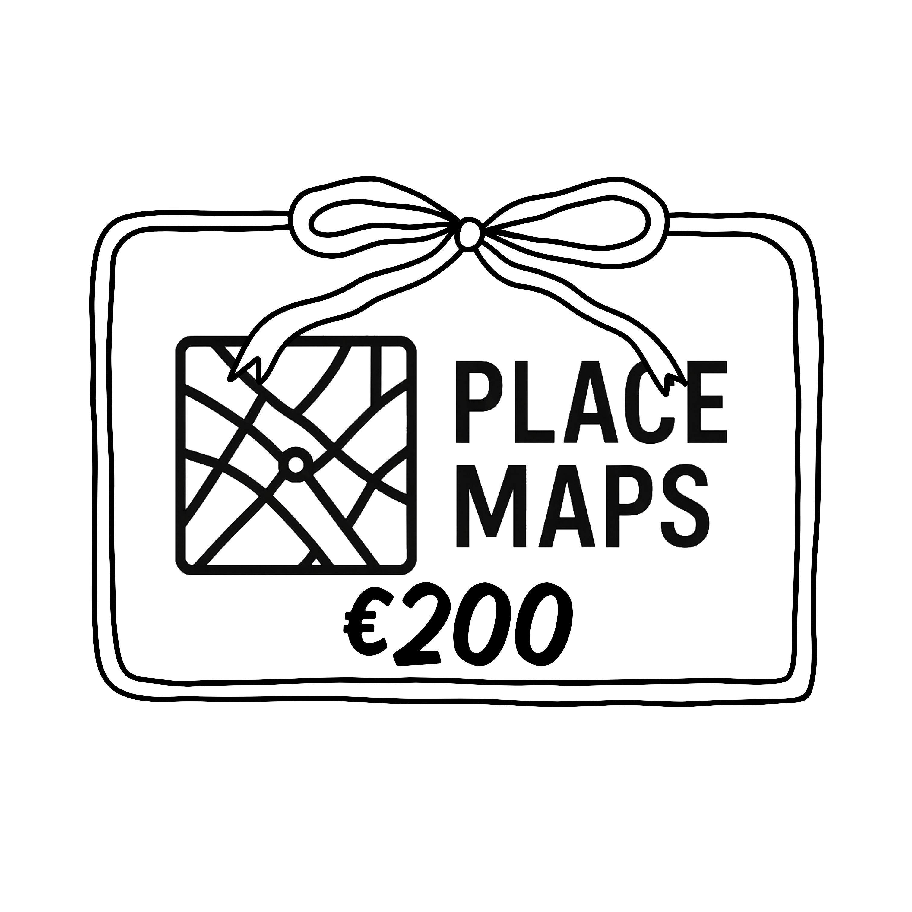 Place Maps Digital Gift Card - Cadeaubon voor unieke locaties