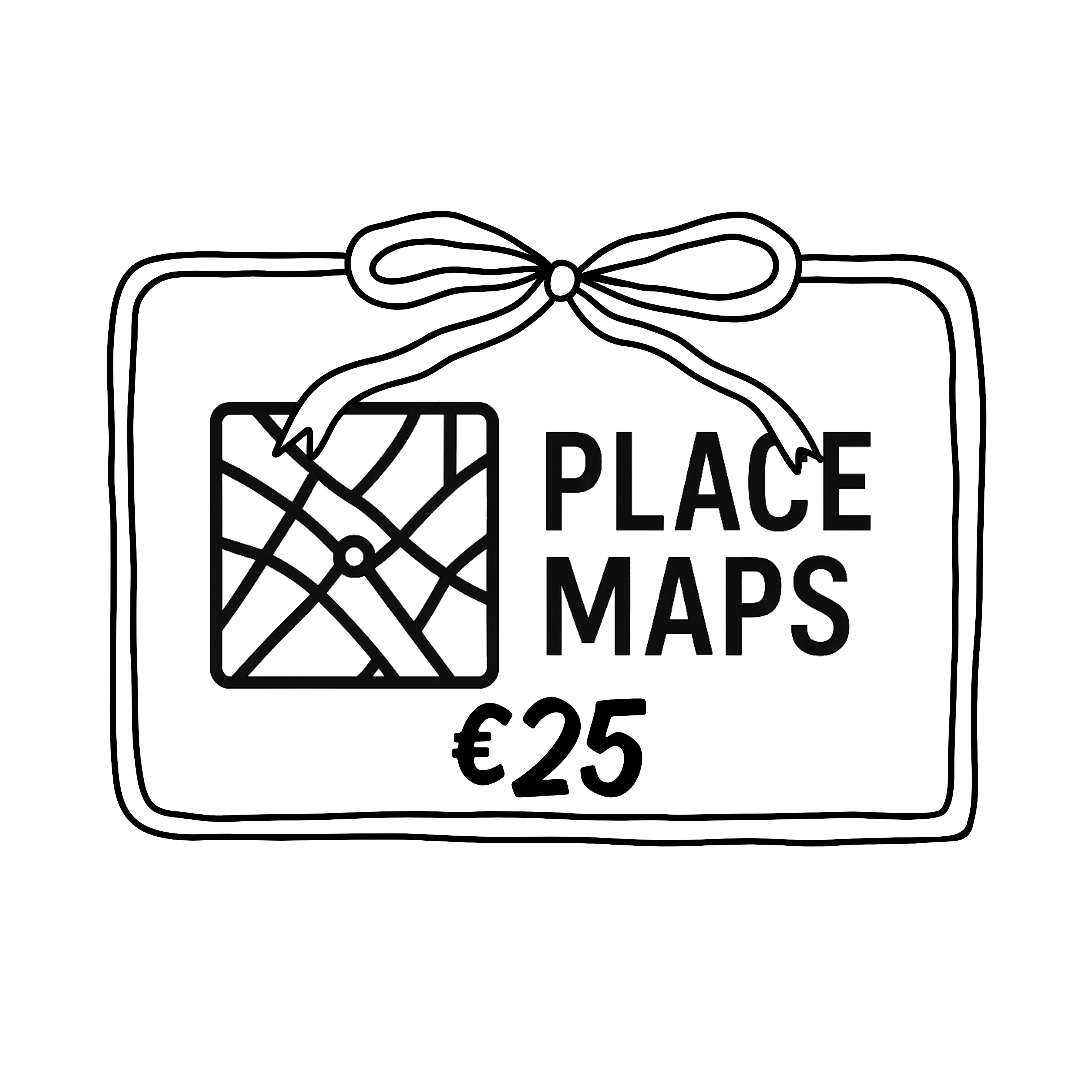 Place Maps Digital Gift Card - Cadeaubon voor unieke locaties