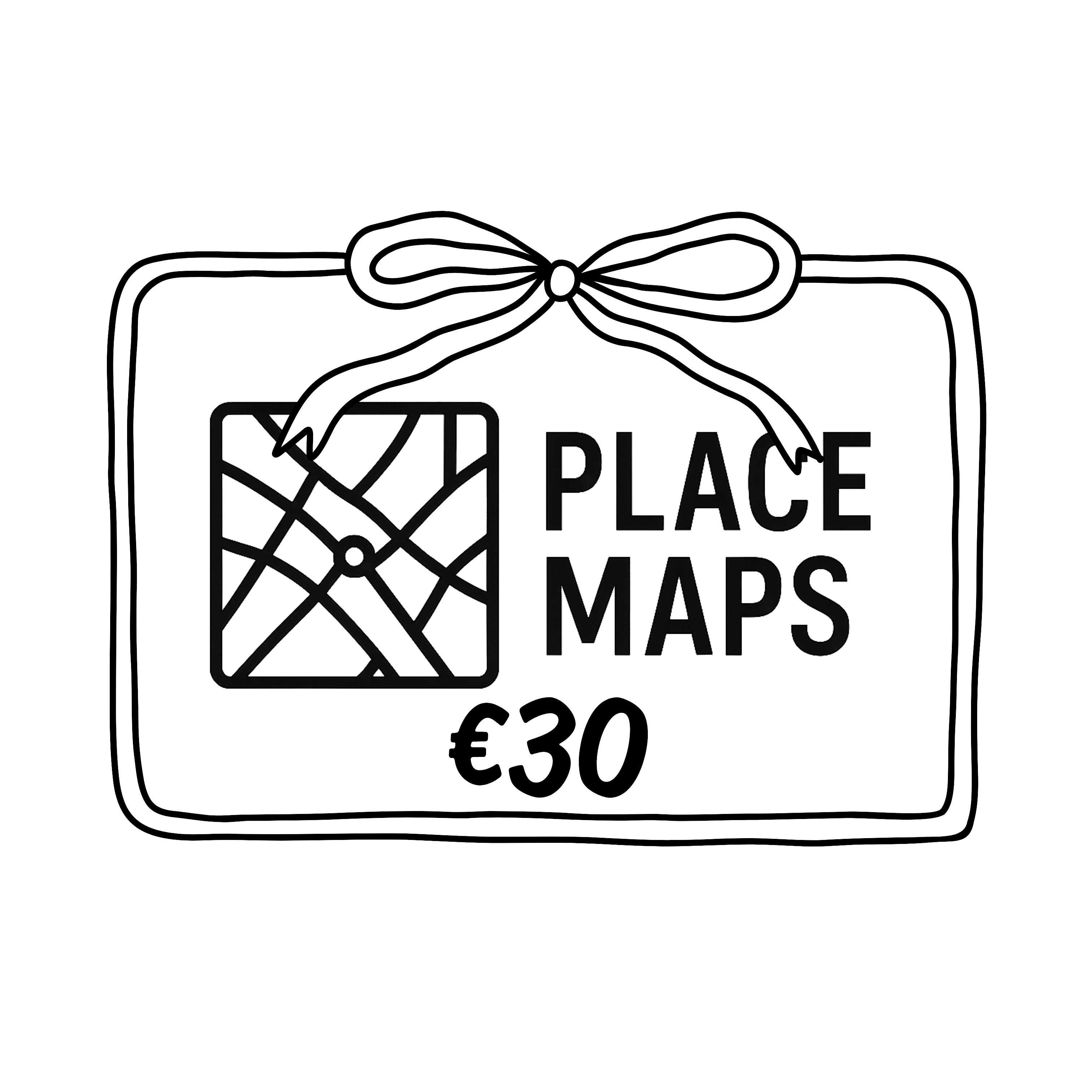 Place Maps Digital Gift Card - Cadeaubon voor unieke locaties