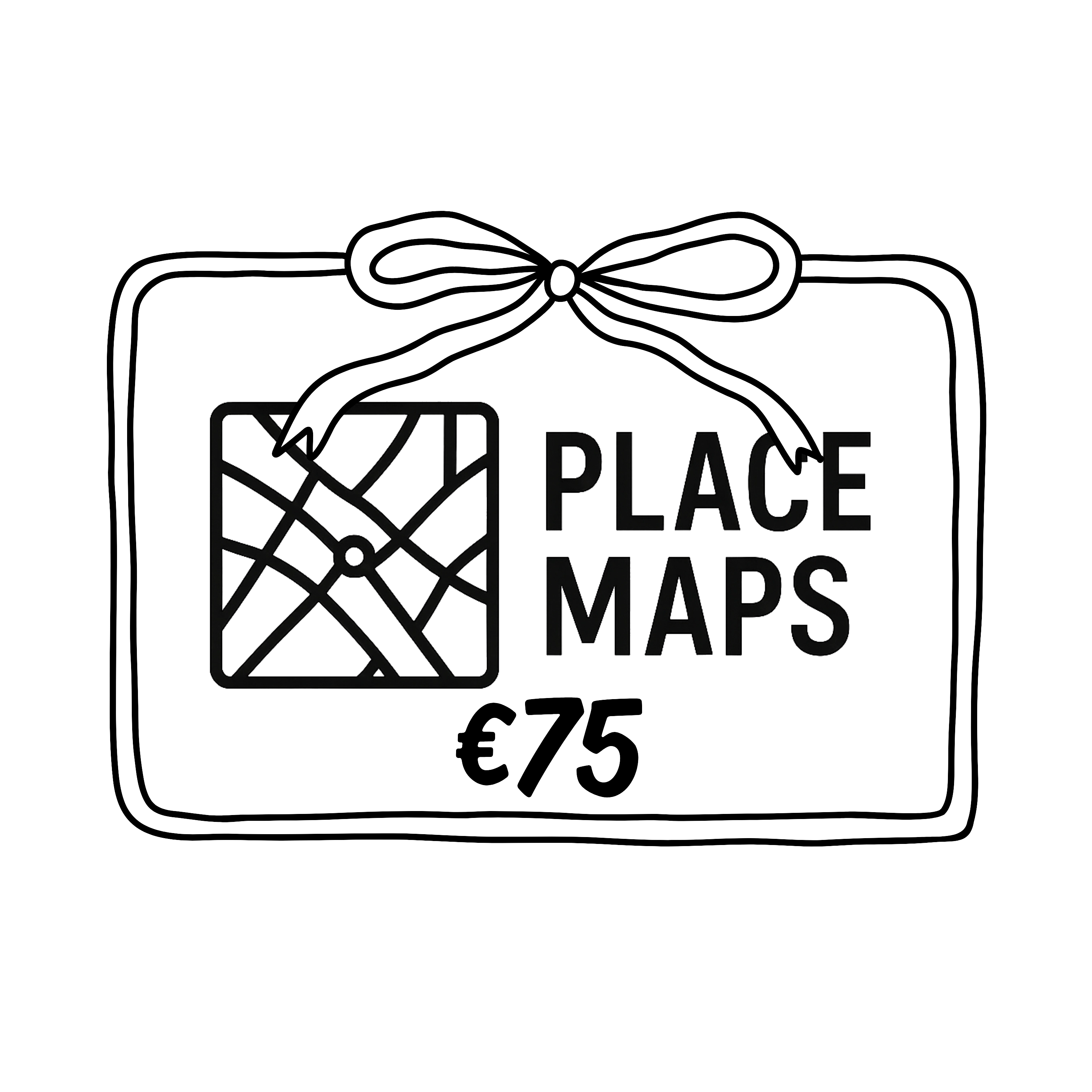 Place Maps Digital Gift Card - Cadeaubon voor unieke locaties