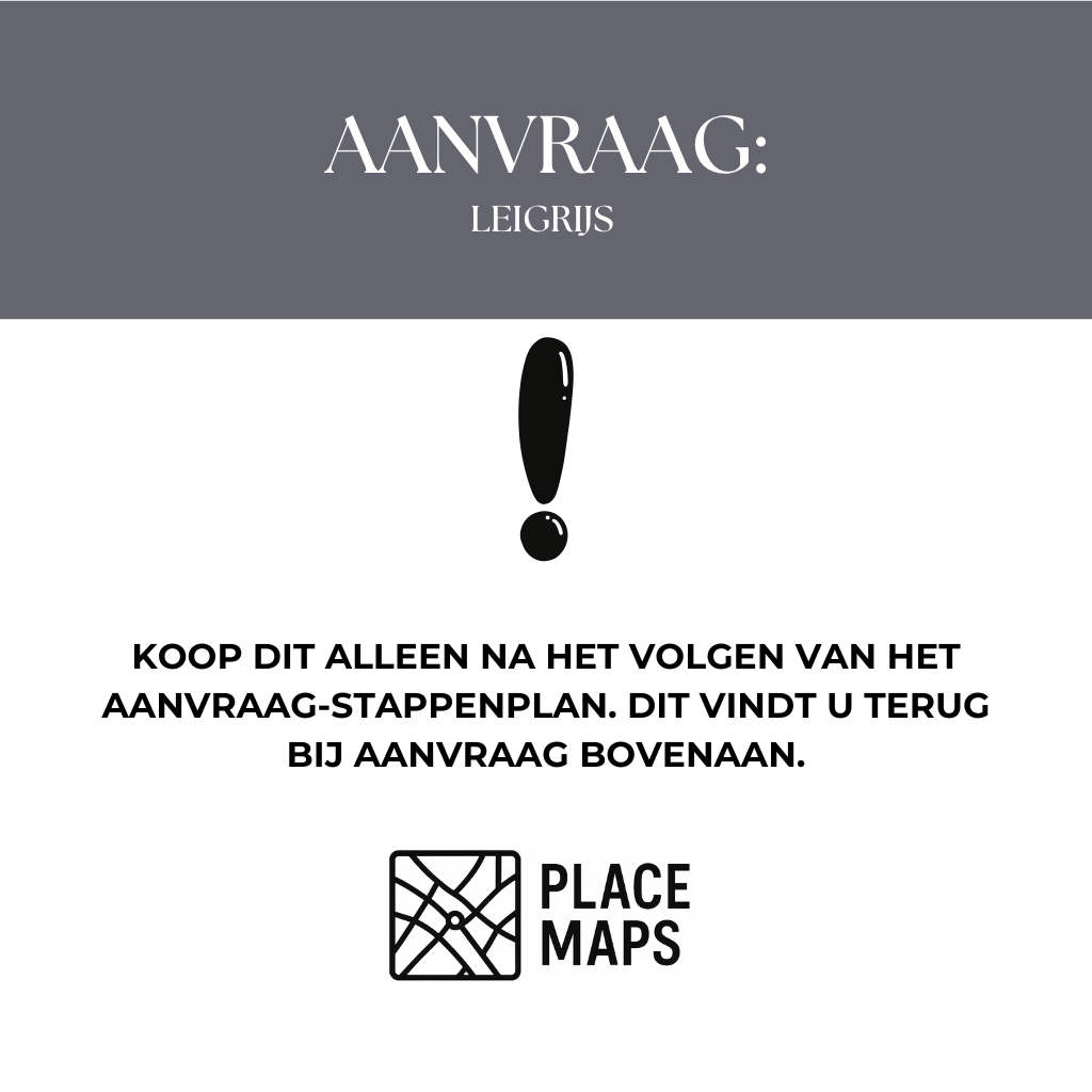 Place Maps Placemat Slate Grey - Gegraveerde Placemat van allerlei steden- Place Maps