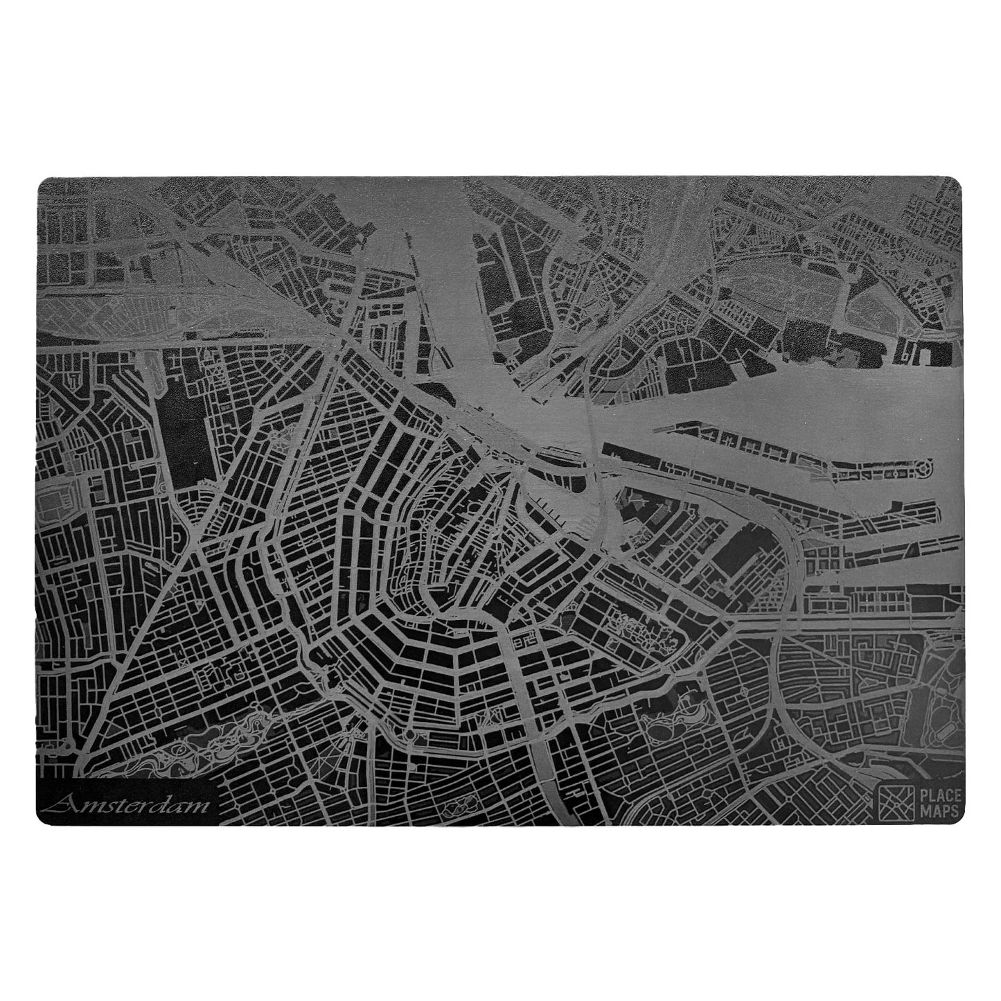 Place Maps Placemat Zwart