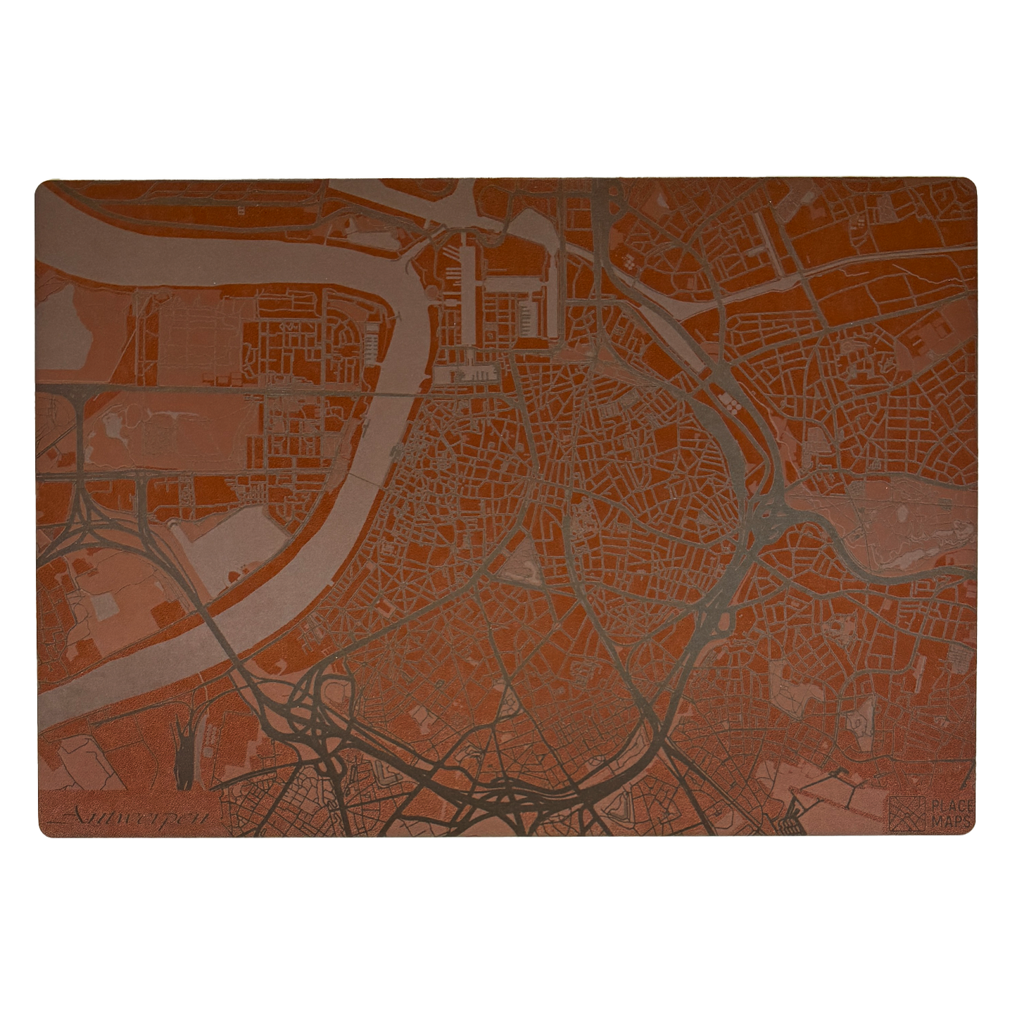 Place Maps Placemat Kastanjebruin