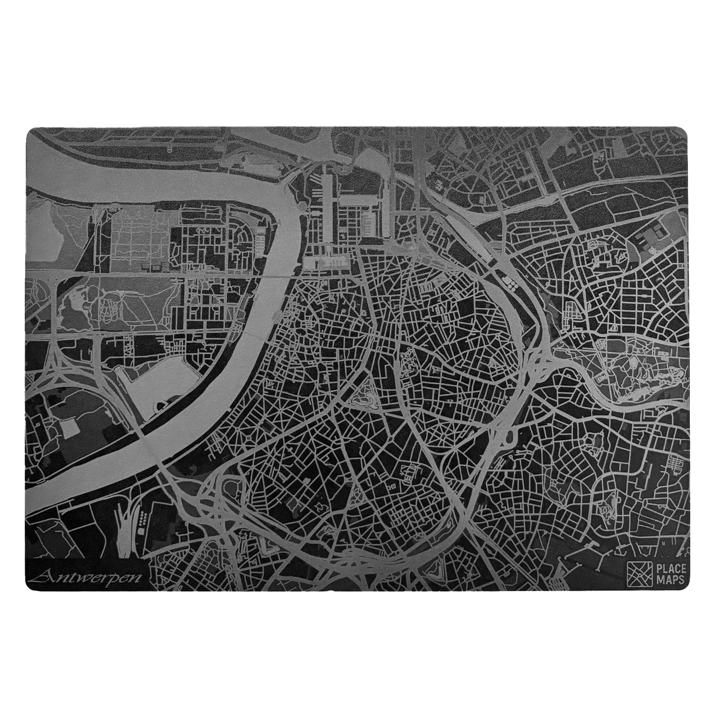 Place Maps Placemat Zwart