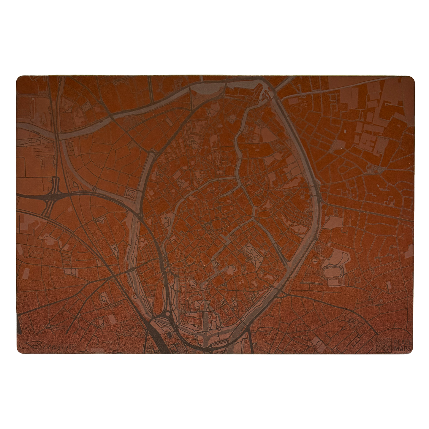 Place Maps Placemat Kastanjebruin