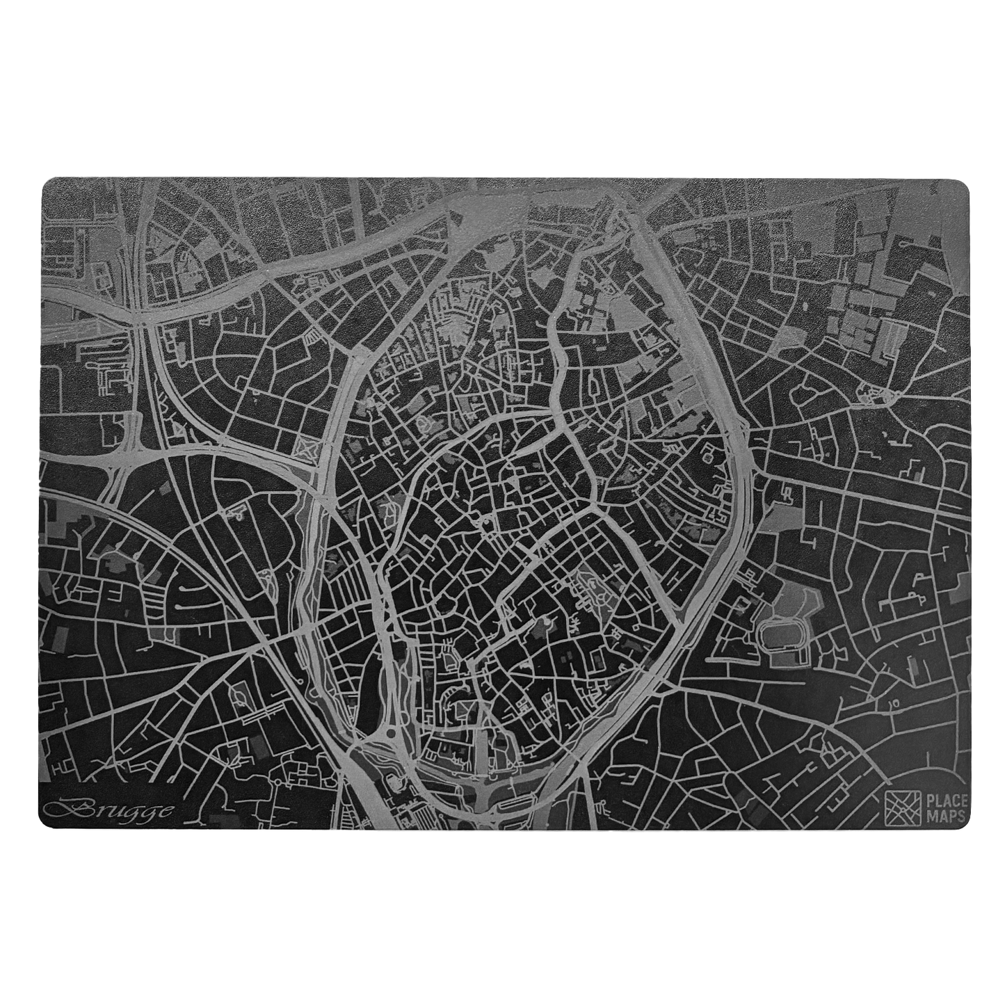 Place Maps Placemat Zwart