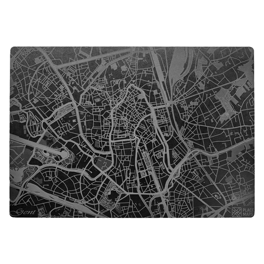 Place Maps Placemat Zwart