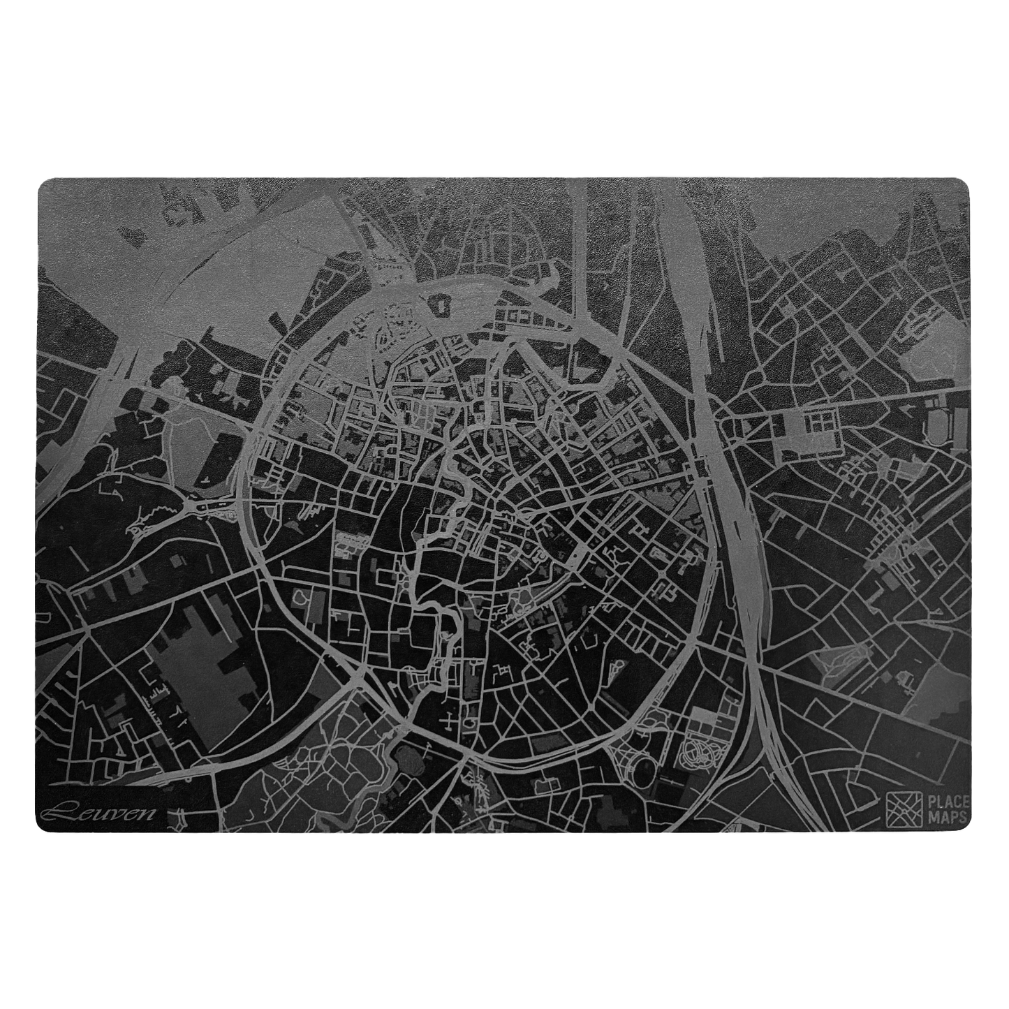 Place Maps Placemat Zwart