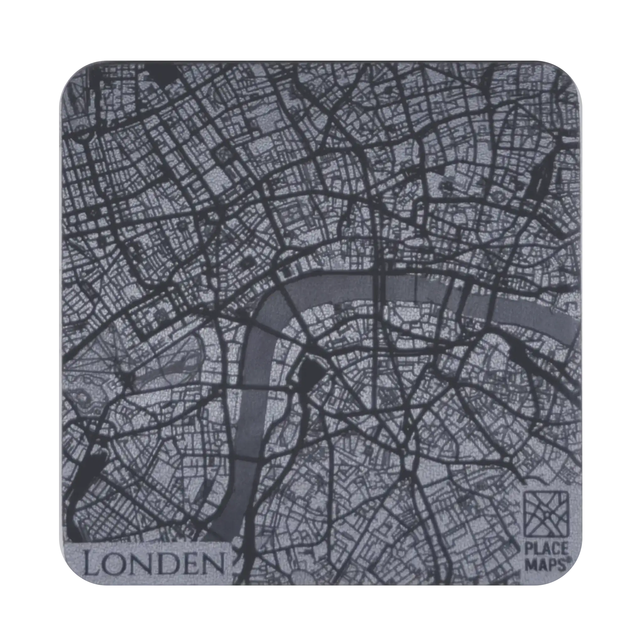 Leren Onderzetter Stadskaart Londen
