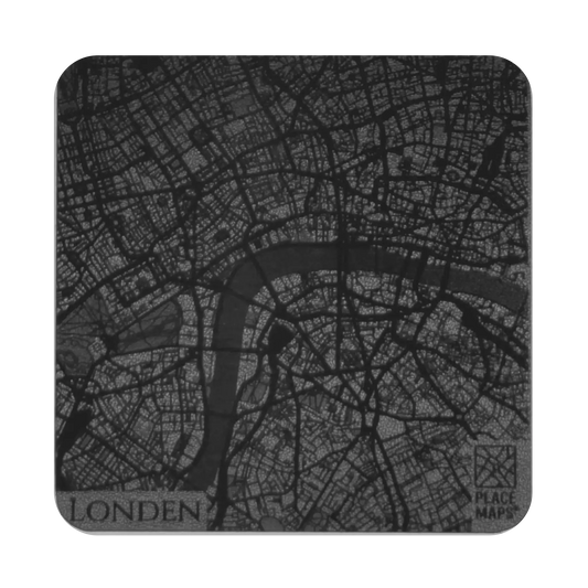 Leren Onderzetter Stadskaart Londen