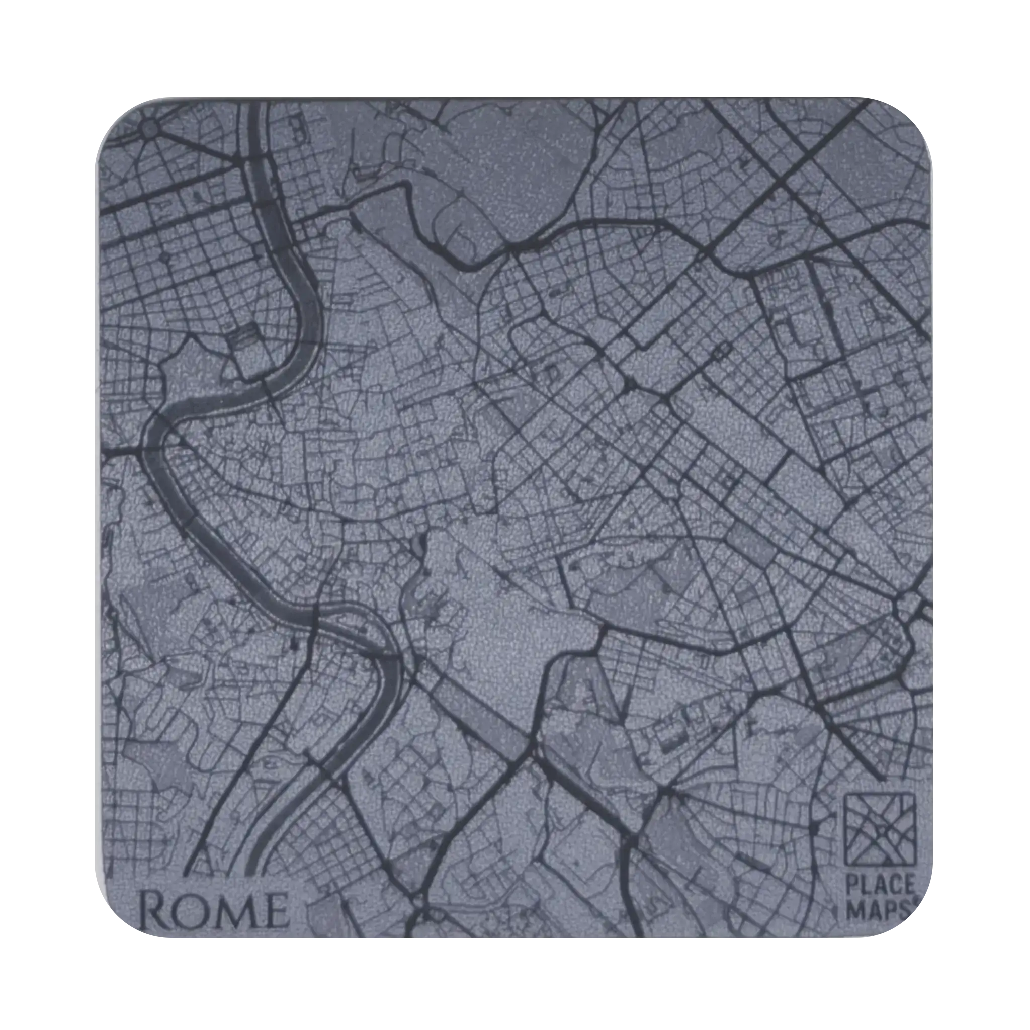 Leren Onderzetter Stadskaart Rome
