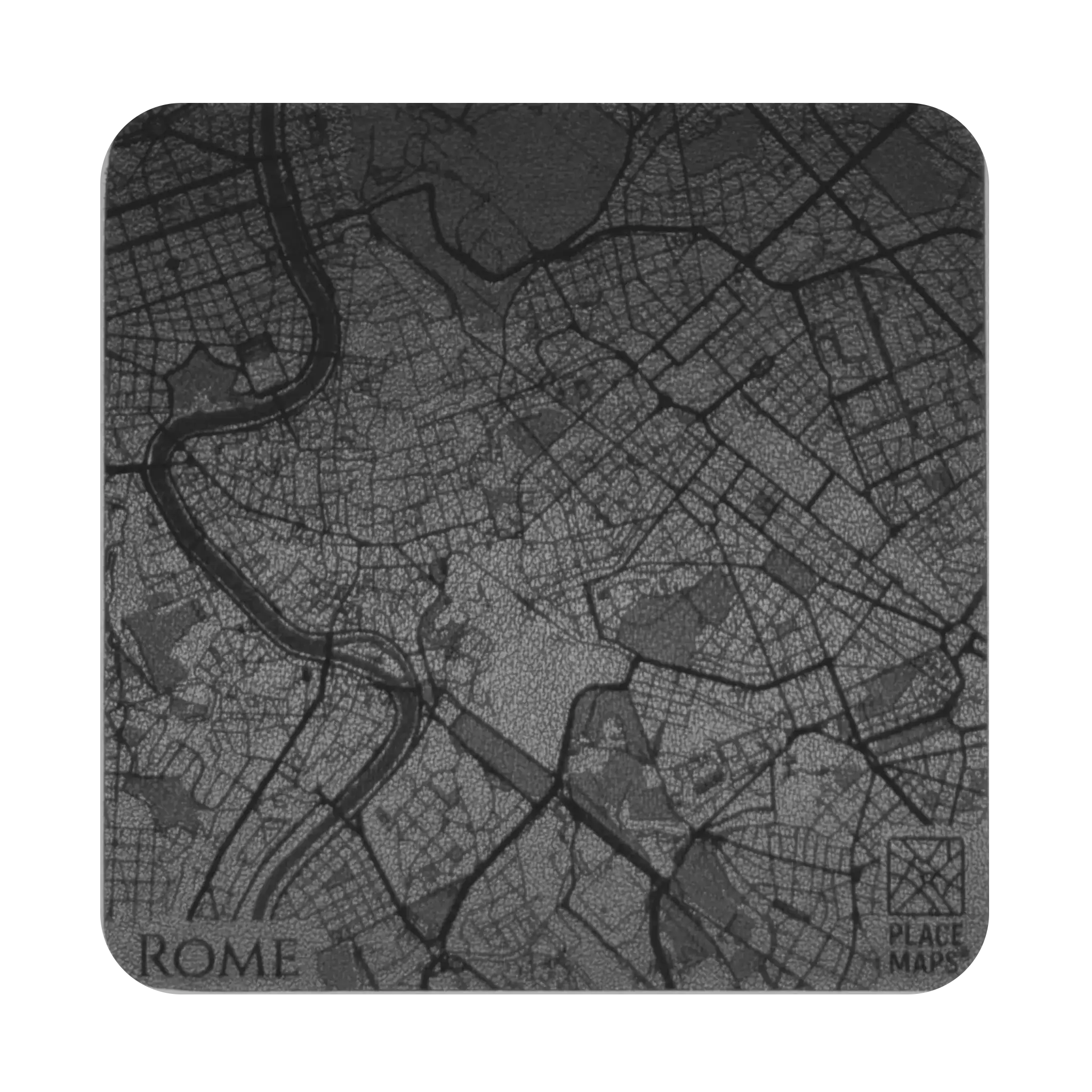 Leren Onderzetter Stadskaart Rome