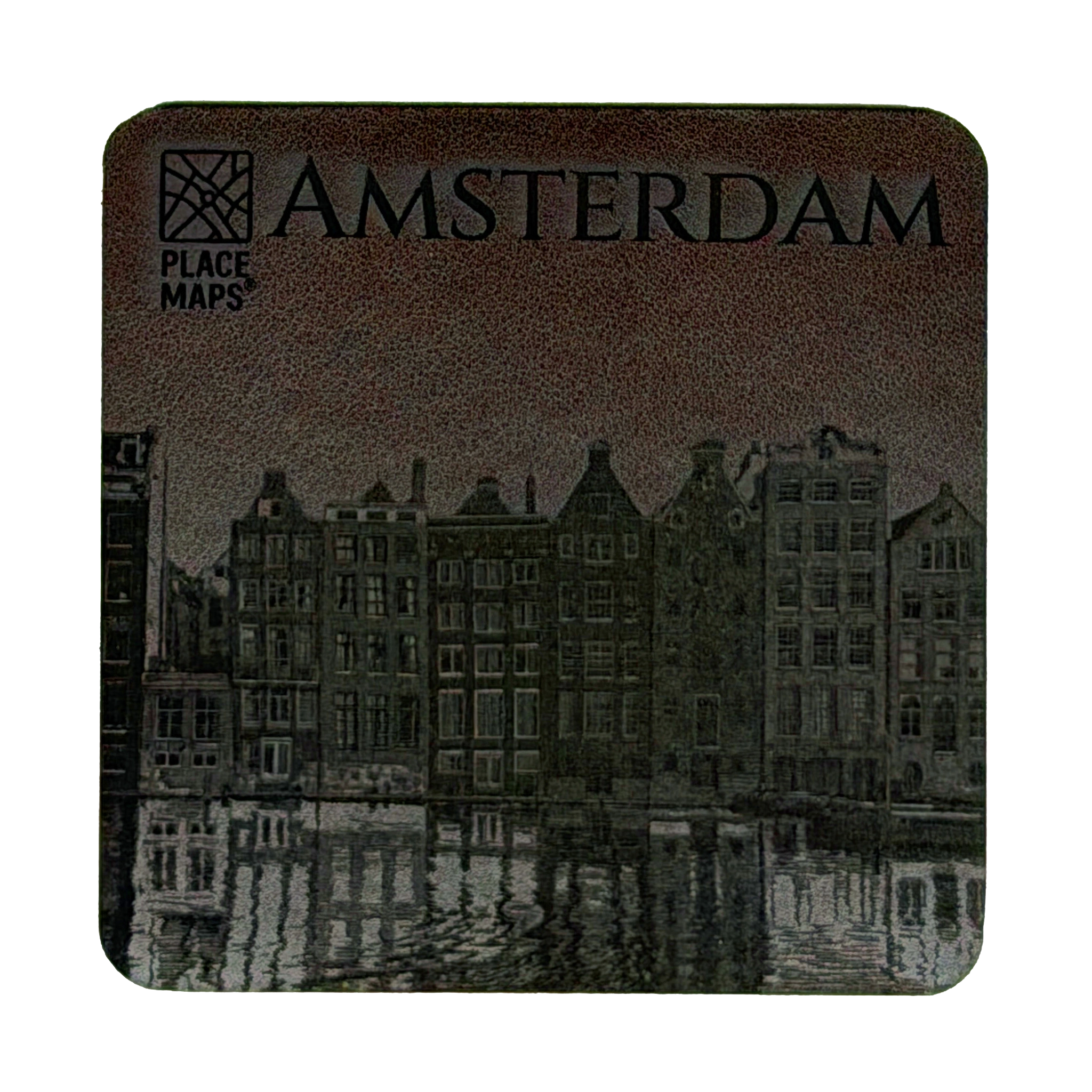Place Maps Onderzetter Cacaobruin - Gent: Graslei