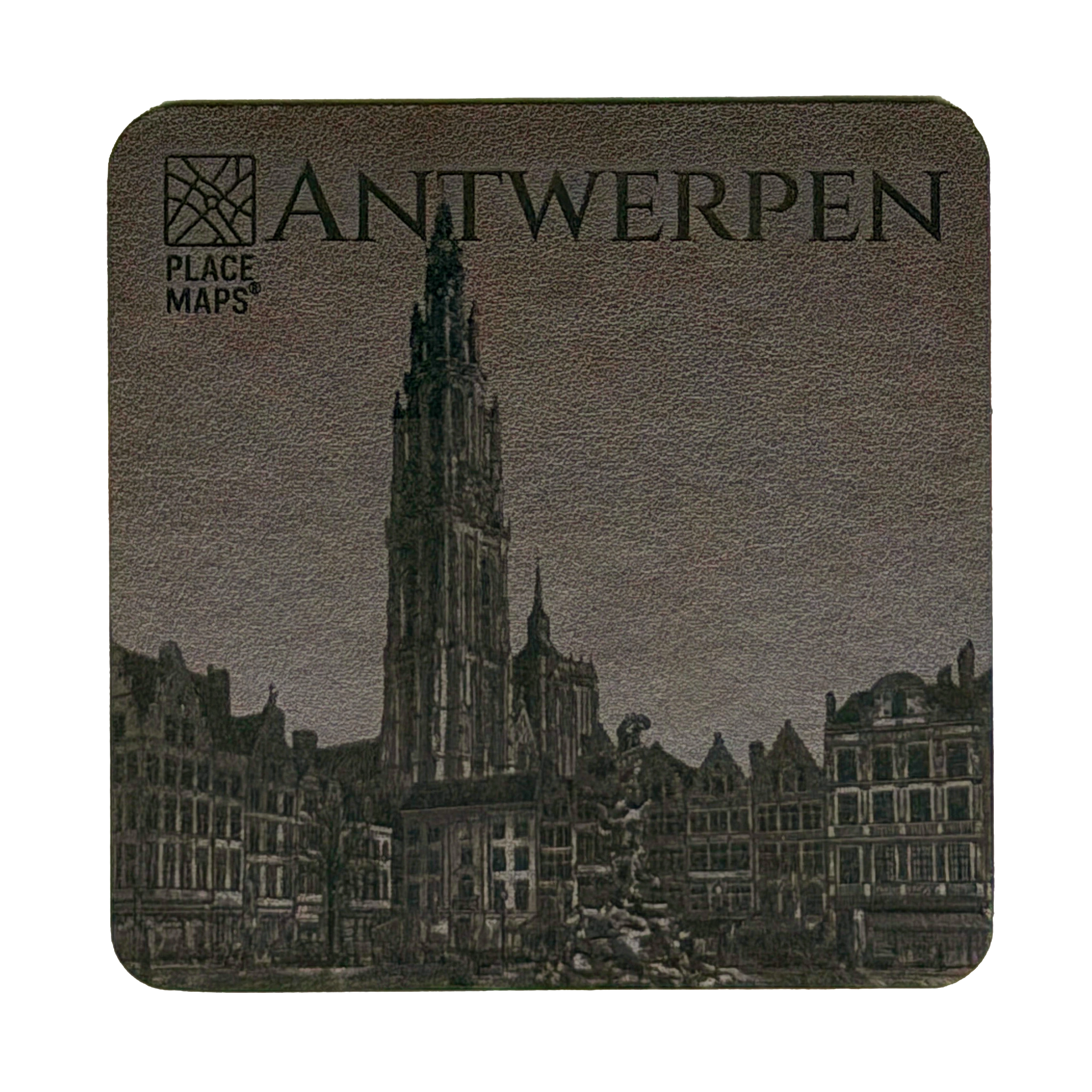 Place Maps Onderzetter Cacaobruin - Brussel