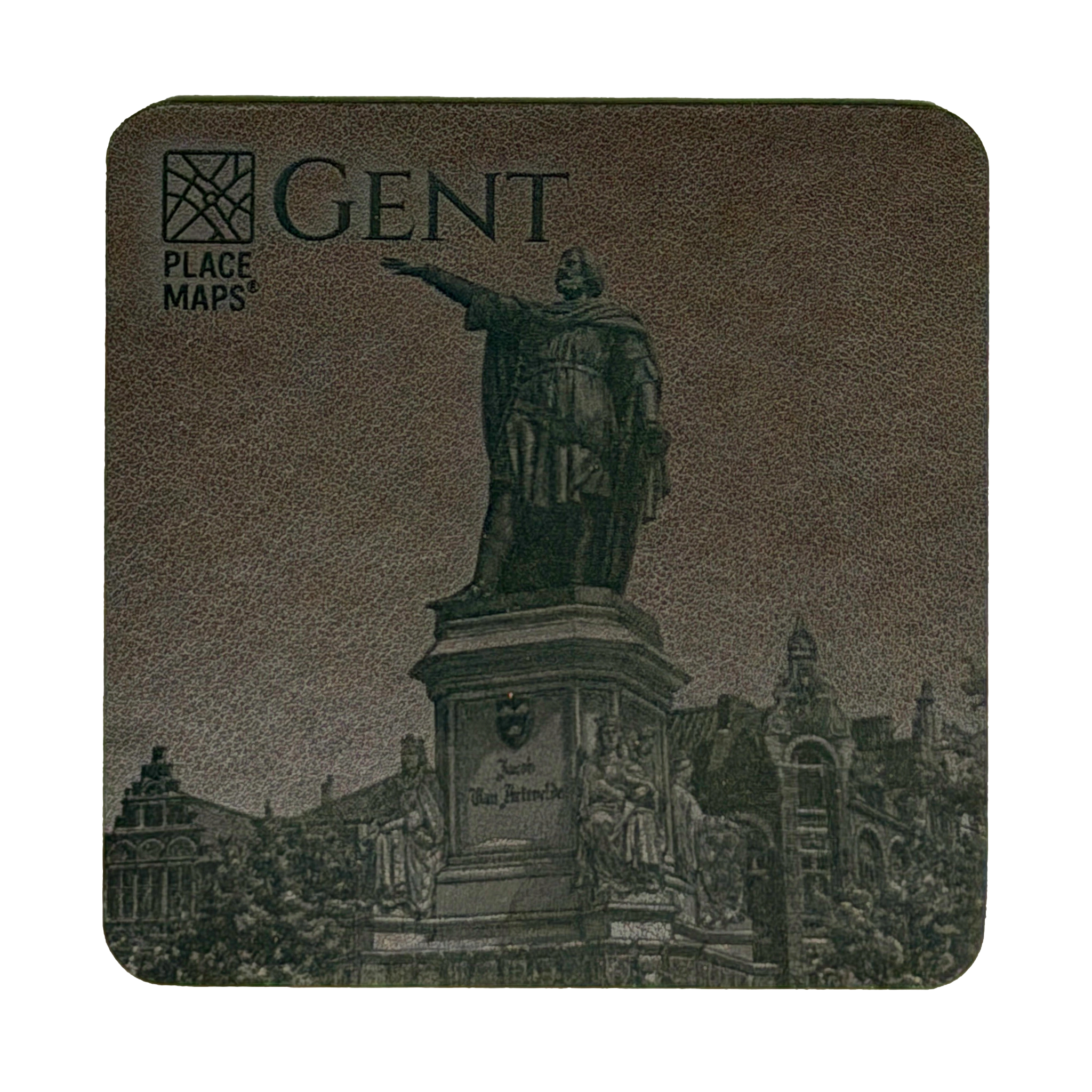 Place Maps Onderzetter Cacaobruin - Rotterdam