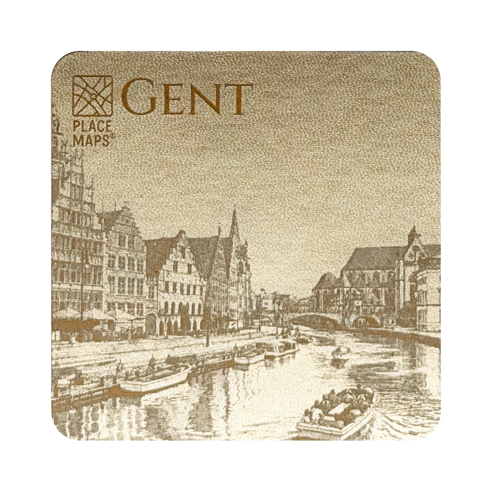 Place Maps Onderzetter Champagne - Amsterdam