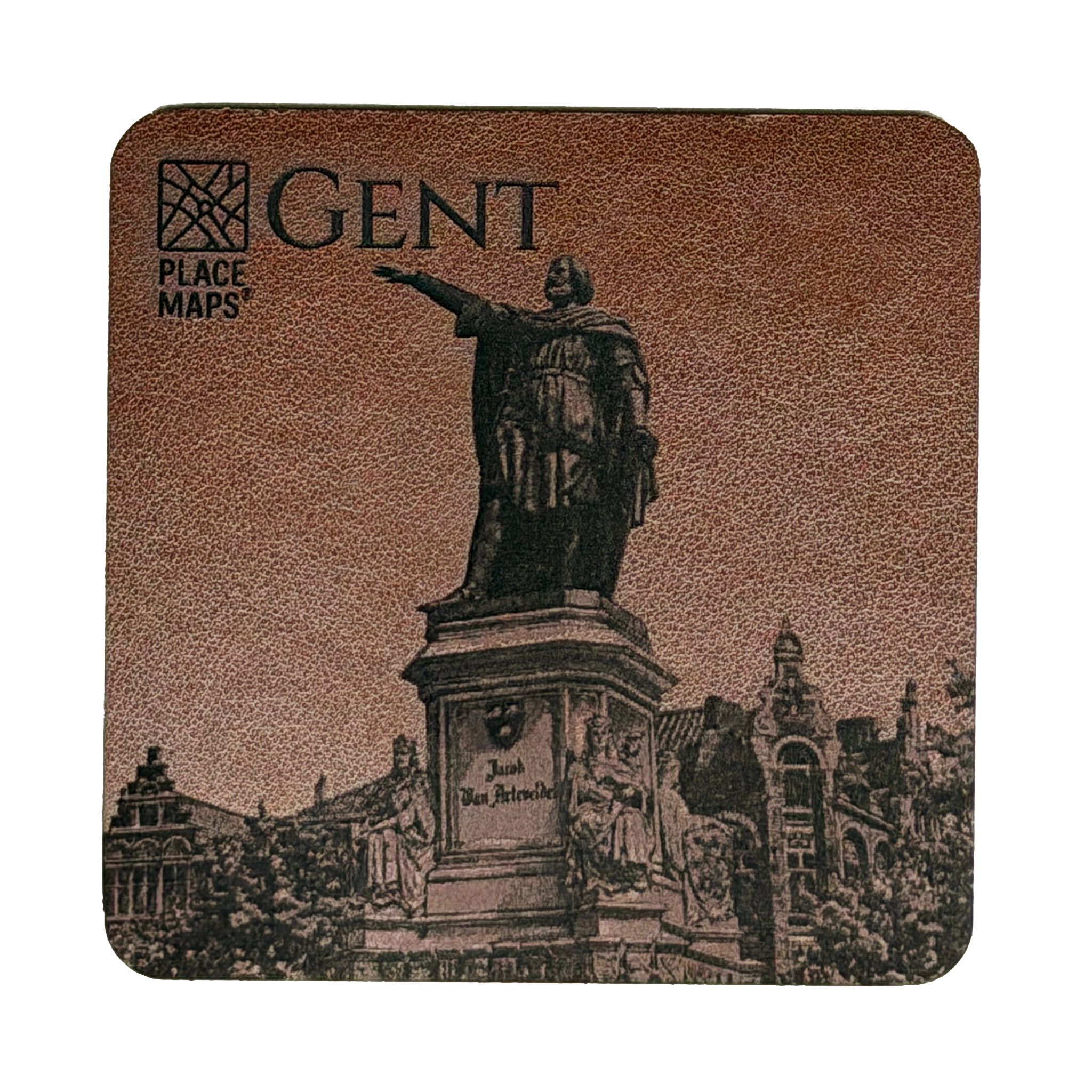 Place Maps Onderzetter Kastanjebruin - Antwerpen