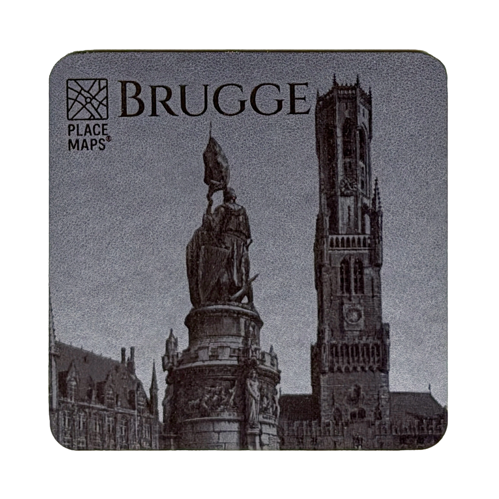 Place Maps Onderzetter Leigrijs - Gent: Gouden Draak