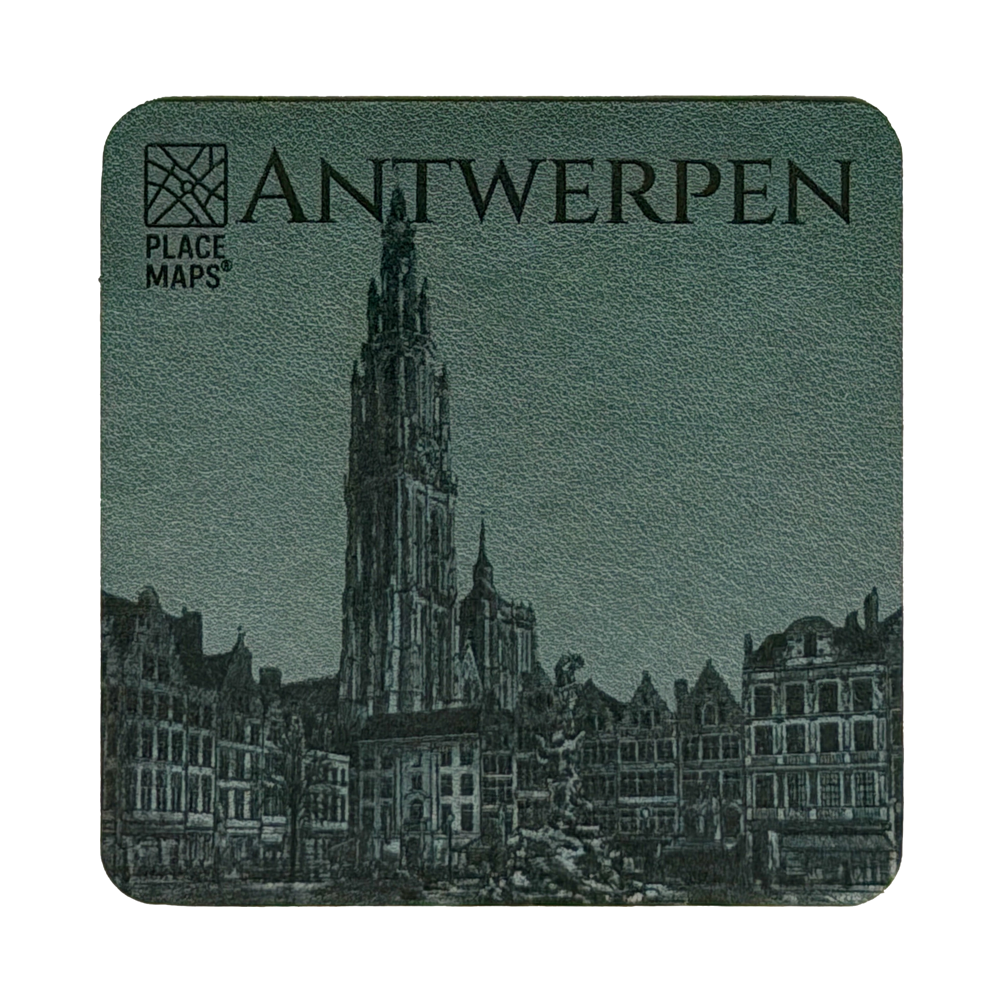 Place Maps Onderzetter Mosgroen - Parijs
