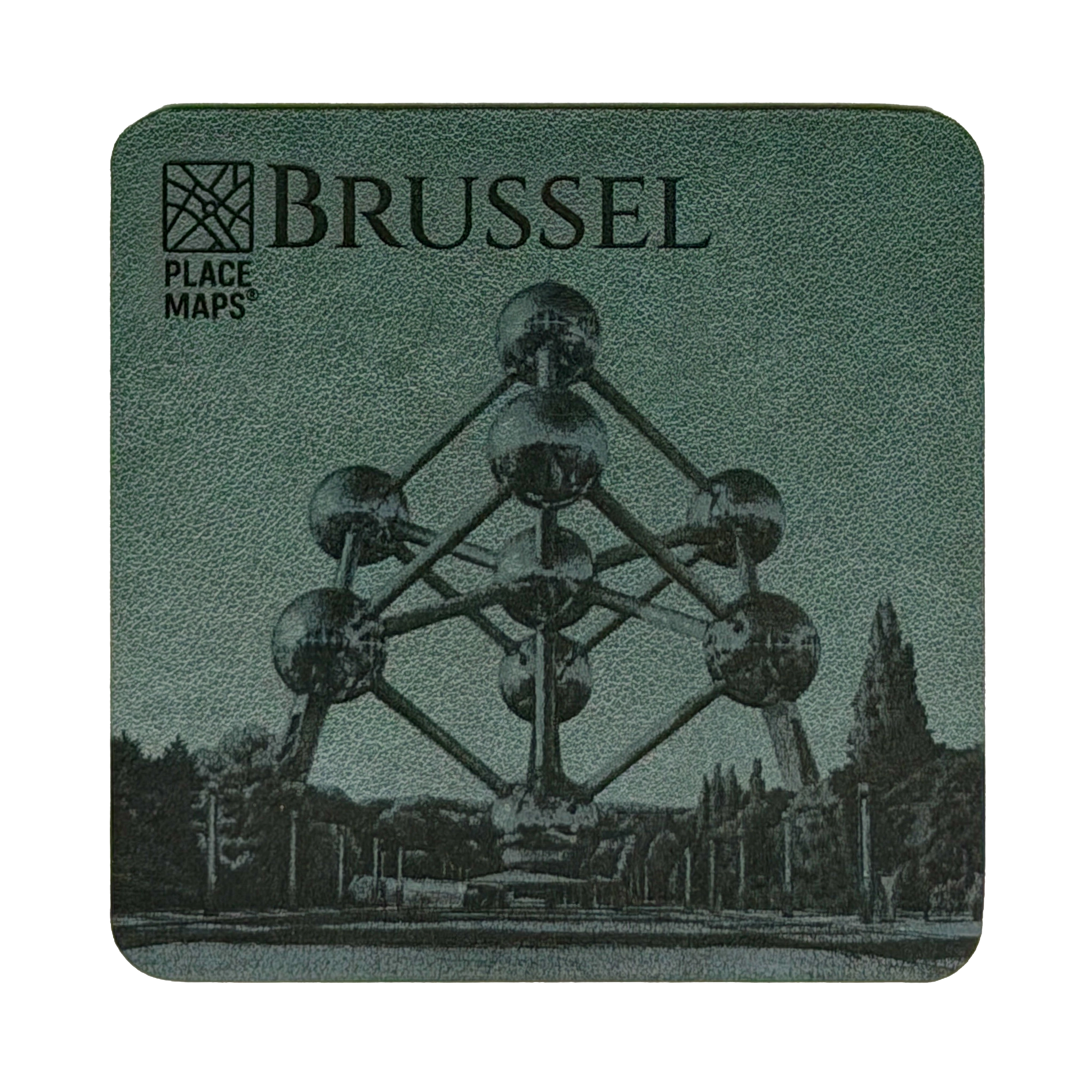 Place Maps Onderzetter Mosgroen - Brussel
