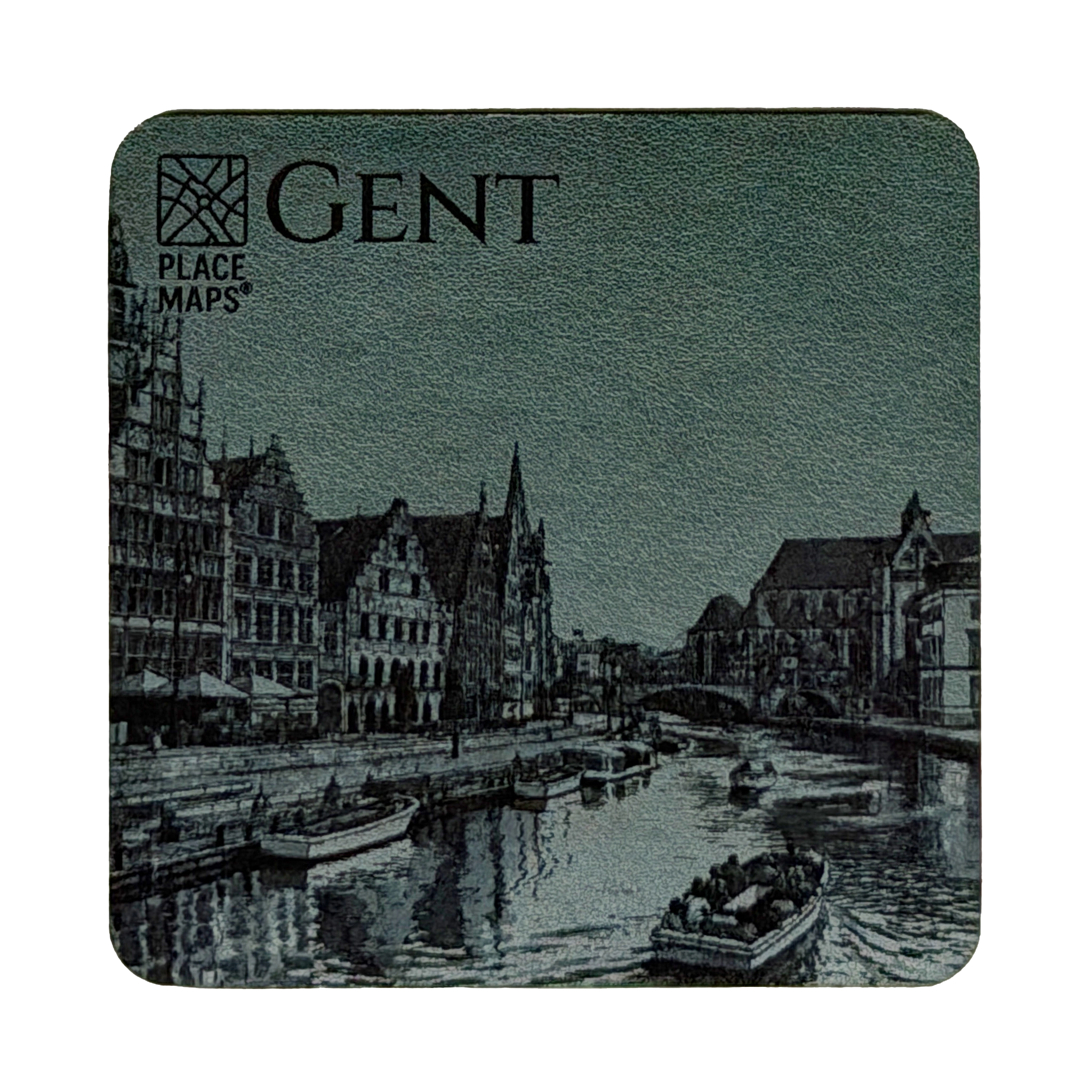 Place Maps Onderzetter Mosgroen - Antwerpen