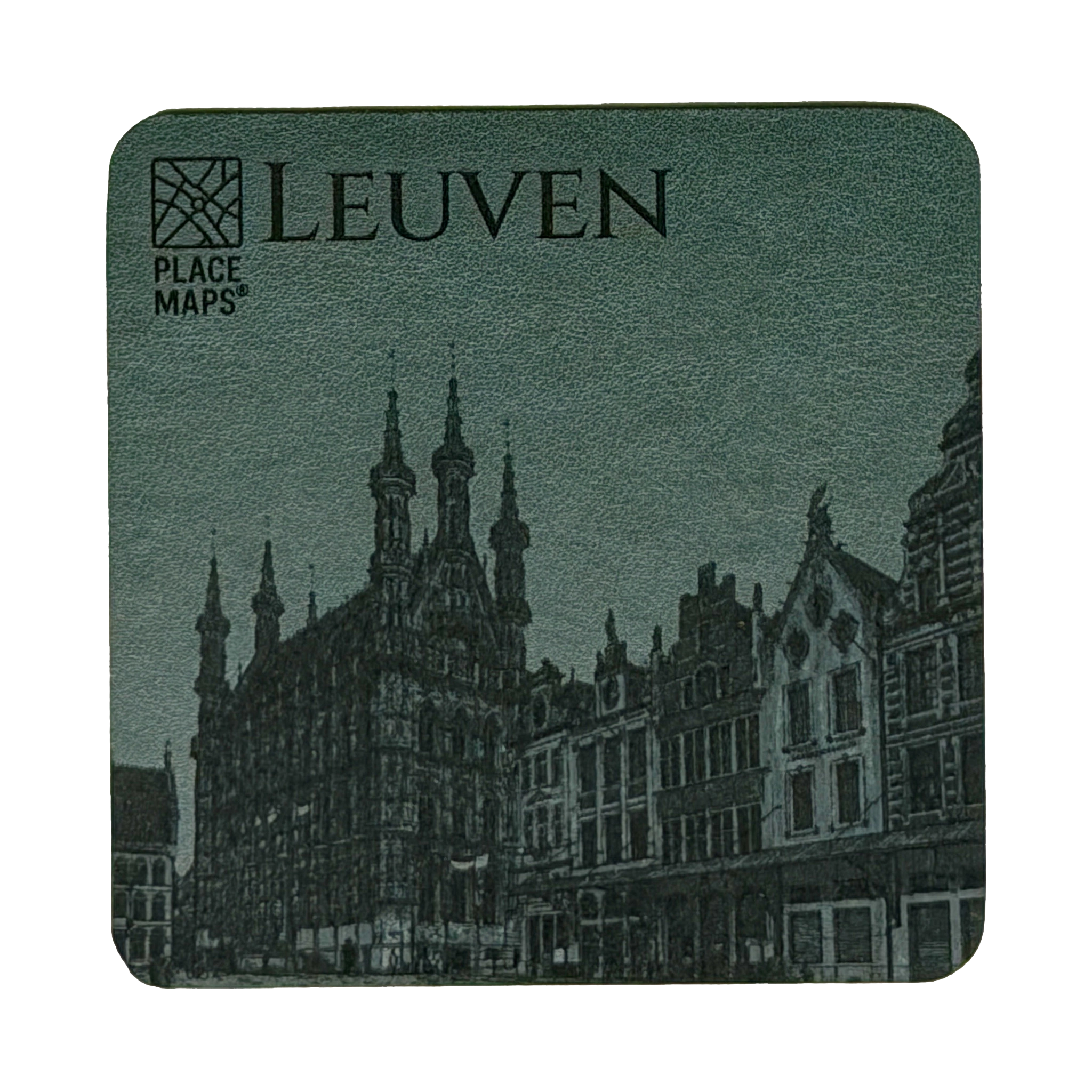 Place Maps Onderzetter Mosgroen - Gent: Gravensteen