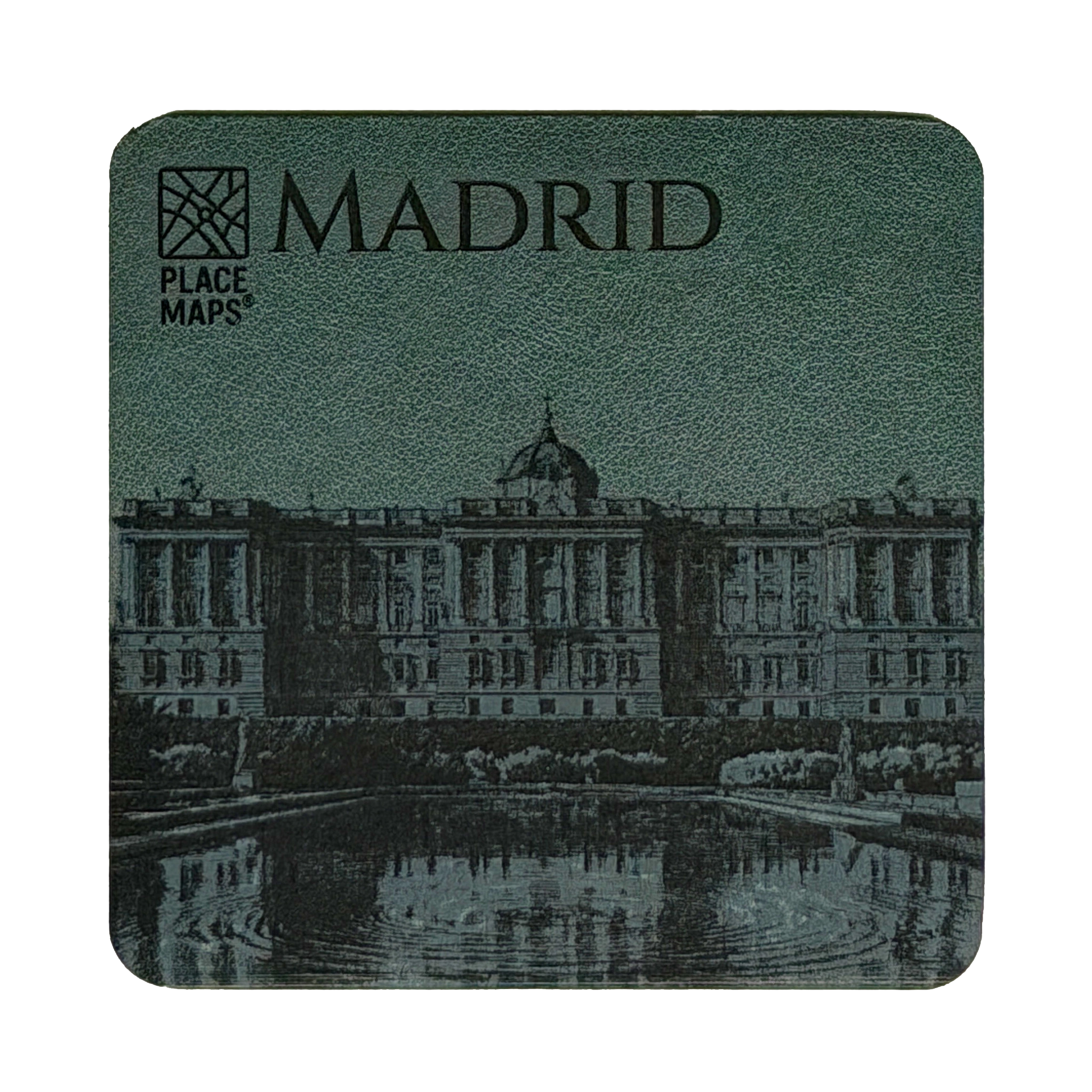 Place Maps Onderzetter Mosgroen - Madrid