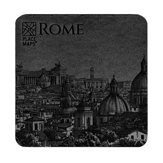 Leren Onderzetter Skyline Rome - Forum Romanum