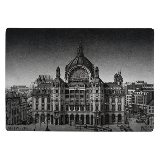 Leren Placemat Skyline Antwerpen - Centraal Station