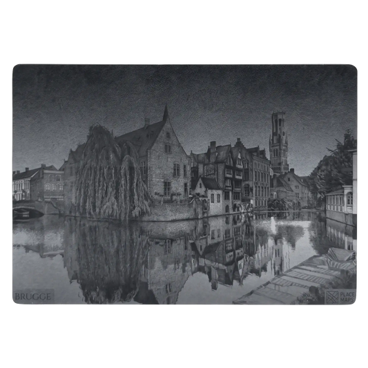 Leren Placemat Skyline Brugge - Belfort