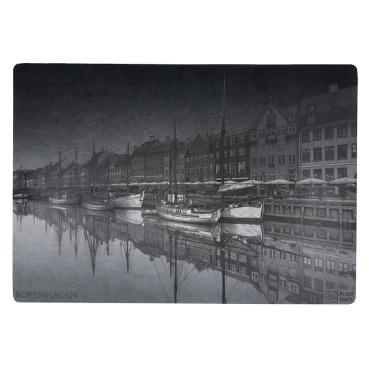 Leren Placemat Skyline Kopenhagen - Nyhavn