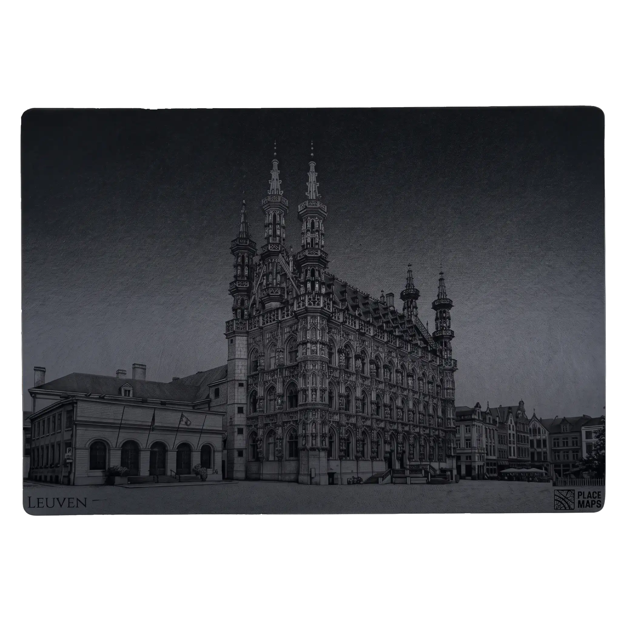 Leren Placemat Skyline Leuven - Stadhuis