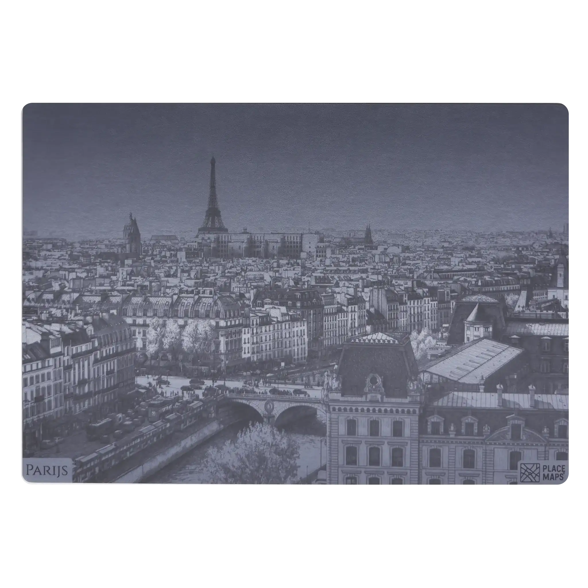 Leren Placemat Skyline Parijs - Eiffeltoren