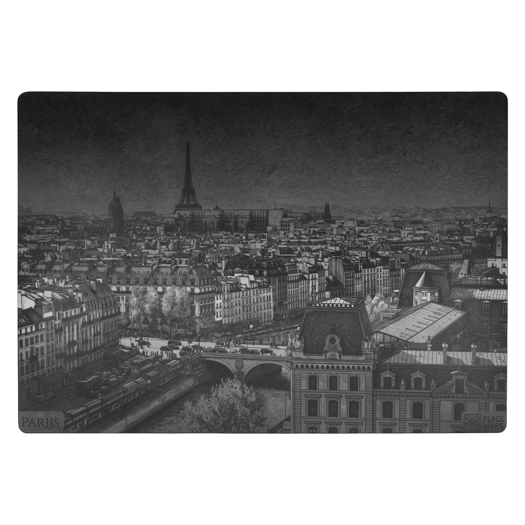 Leren Placemat Skyline Parijs - Eiffeltoren
