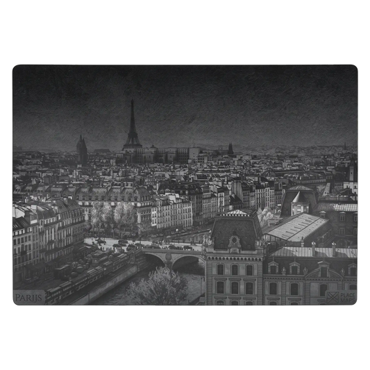 Leren Placemat Skyline Parijs - Eiffeltoren