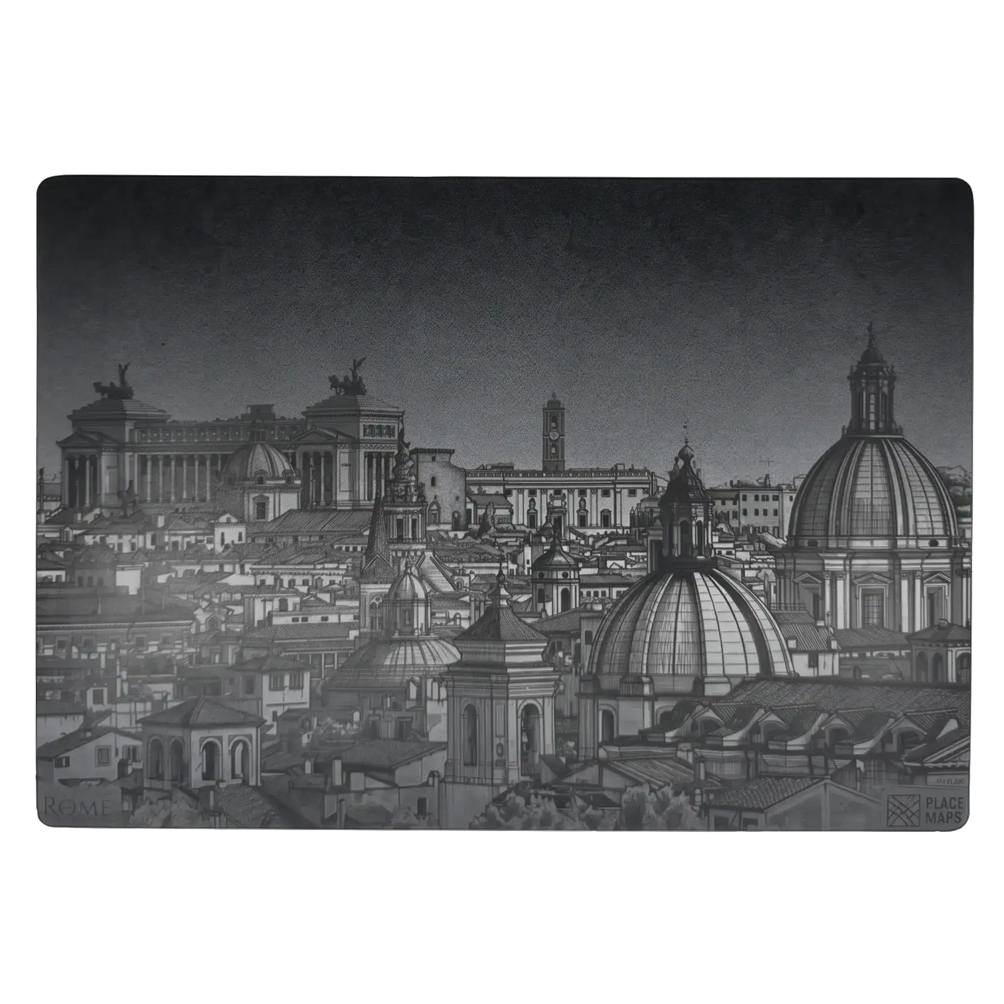 Leren Placemat Skyline Rome - Monument van Victor Emanuel II