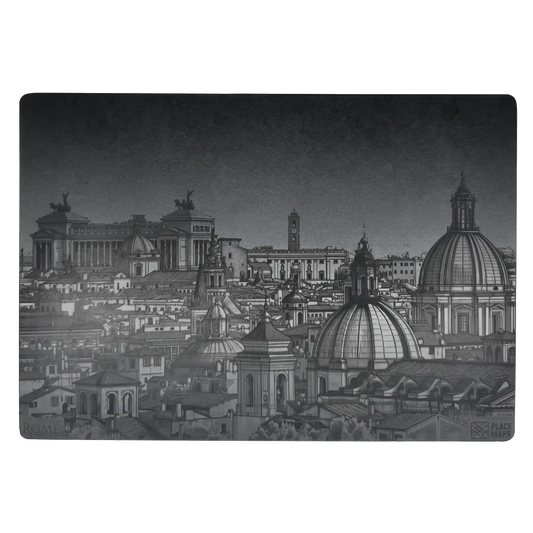 Leren Placemat Skyline Rome - Monument van Victor Emanuel II