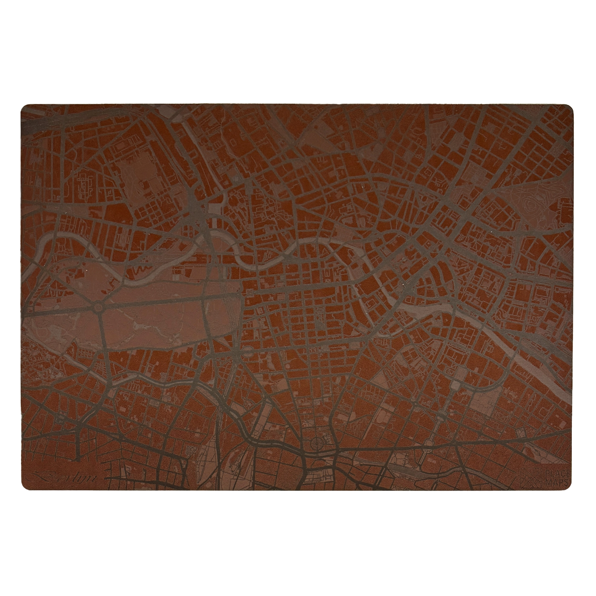 Place Maps Placemat Kastanjebruin - Leuven