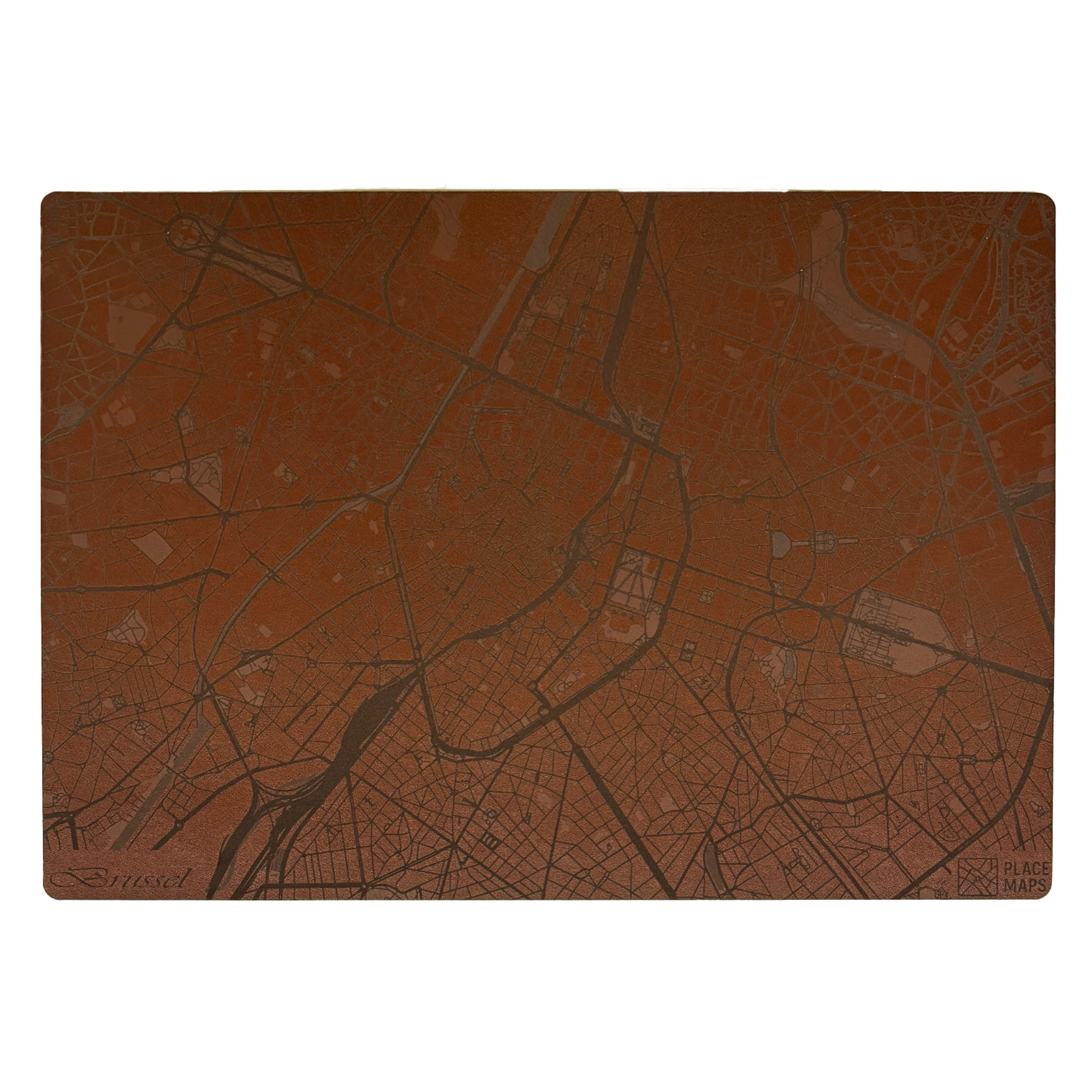 Place Maps Placemat Kastanjebruin - Antwerpen