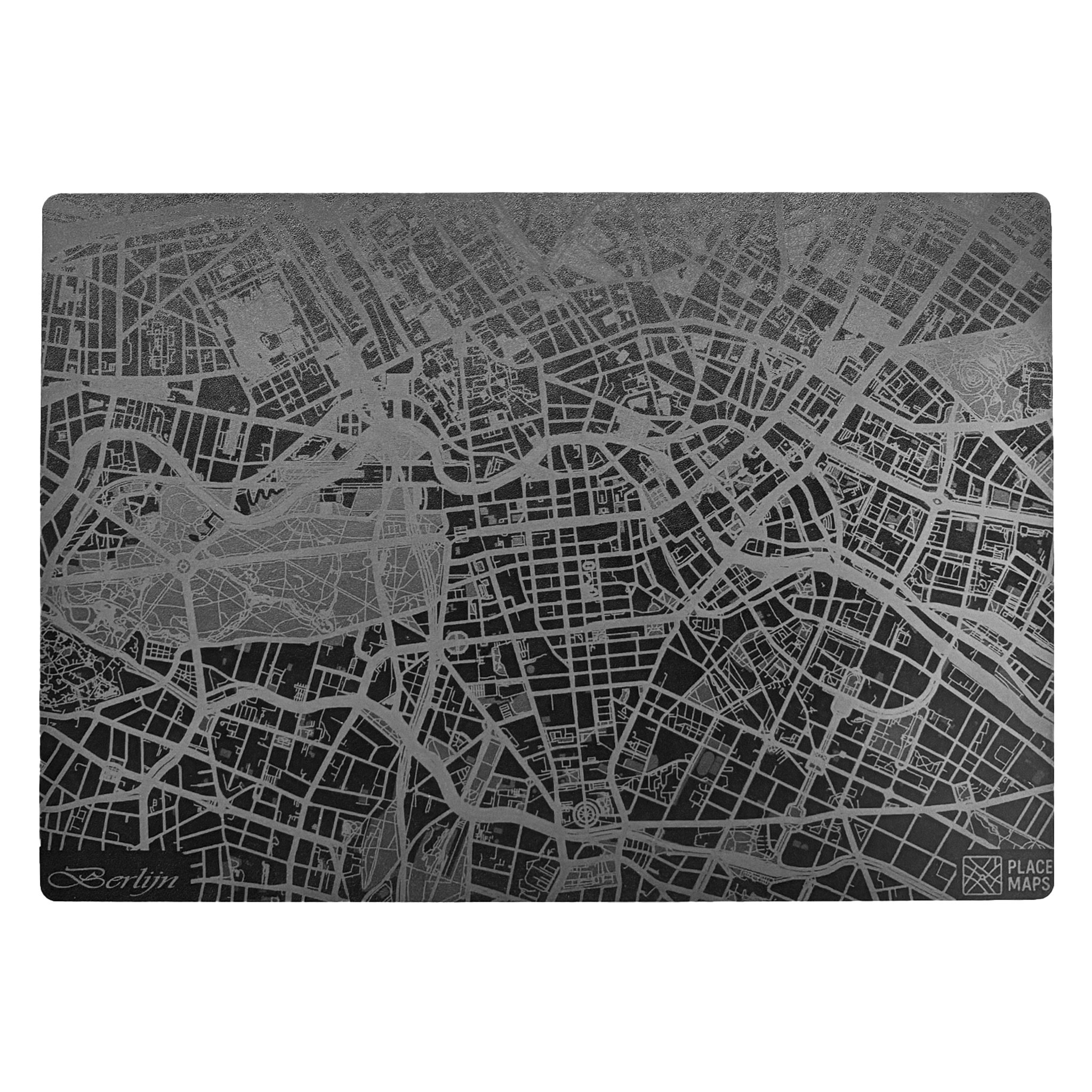 Place Maps Placemat Zwart - Londen