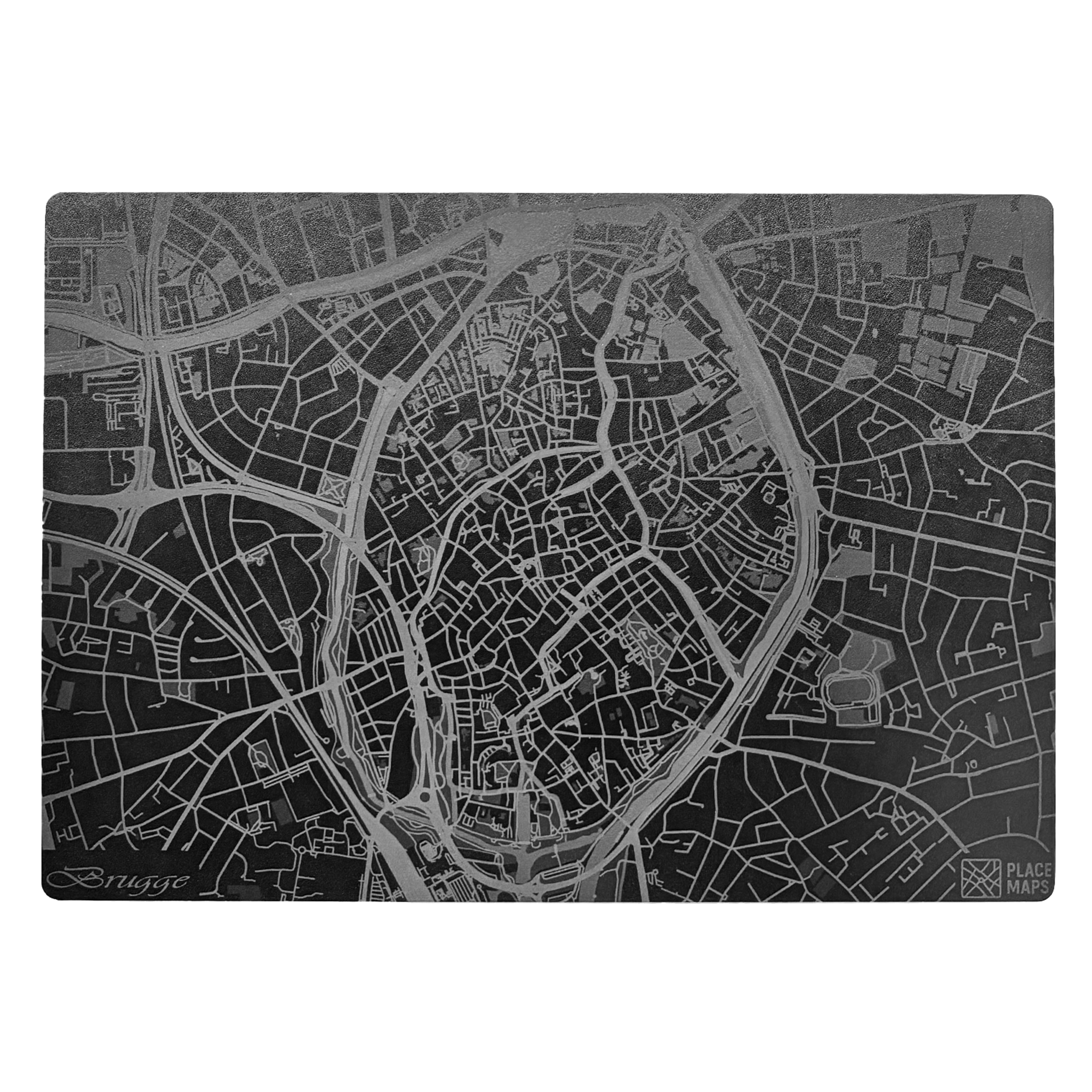 Place Maps Placemat Zwart - Berlijn