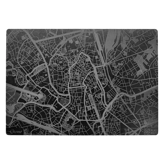 Leren Placemat Stadskaart Gent