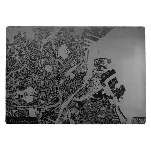 Leren Placemat Stadskaart Kopenhagen