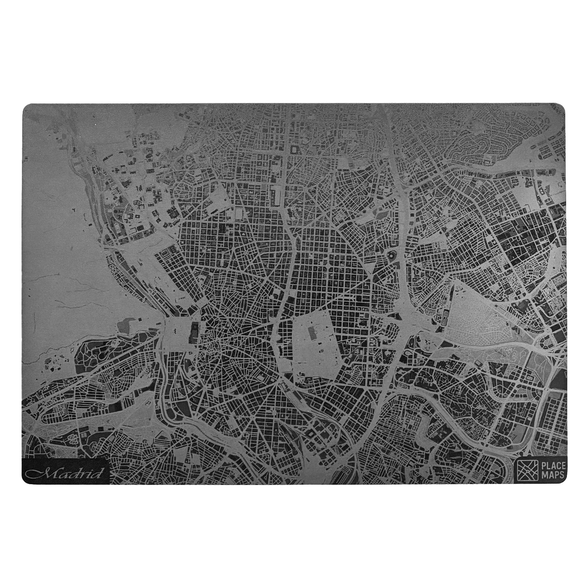 Place Maps Placemat Zwart - Gent