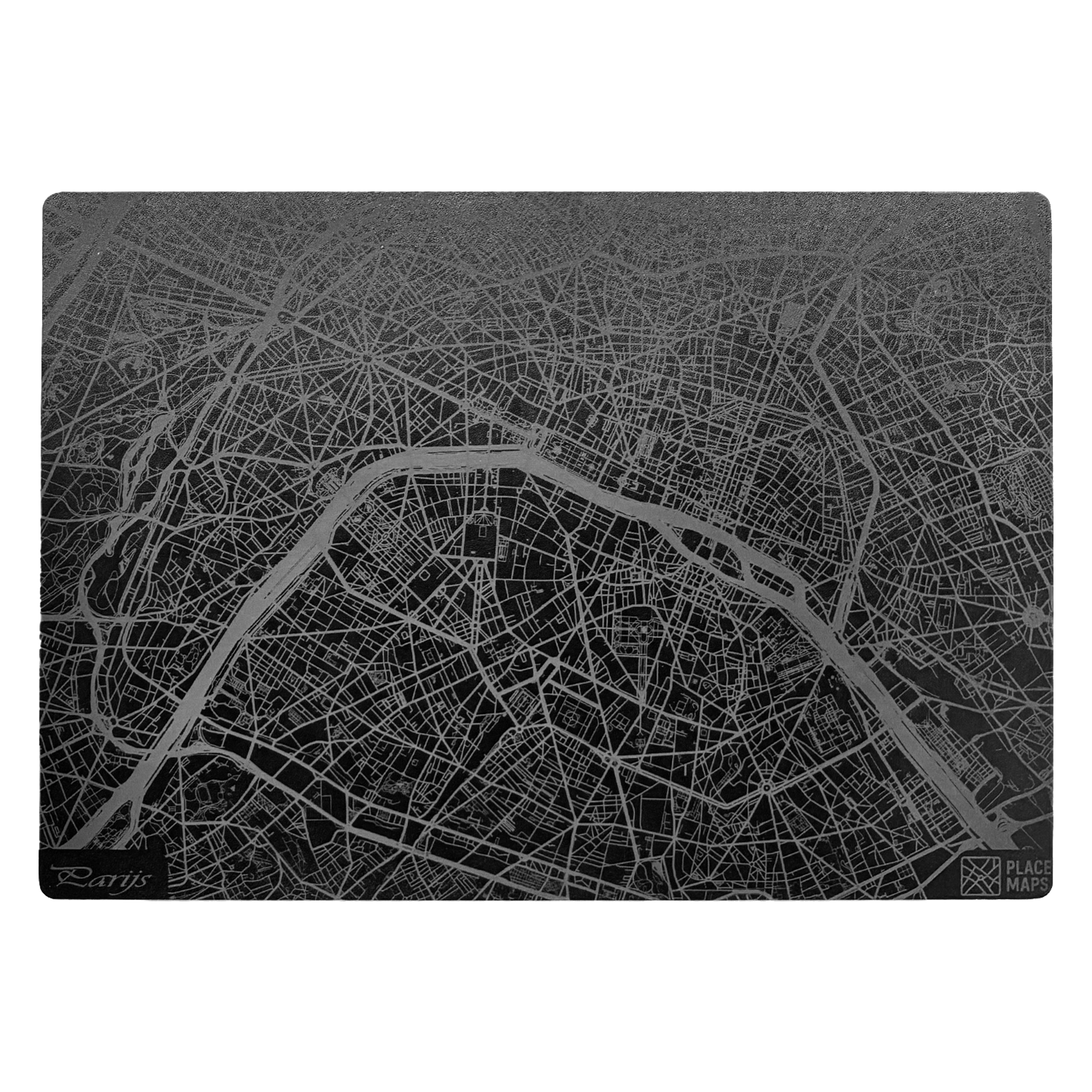 Place Maps Placemat Zwart - Madrid