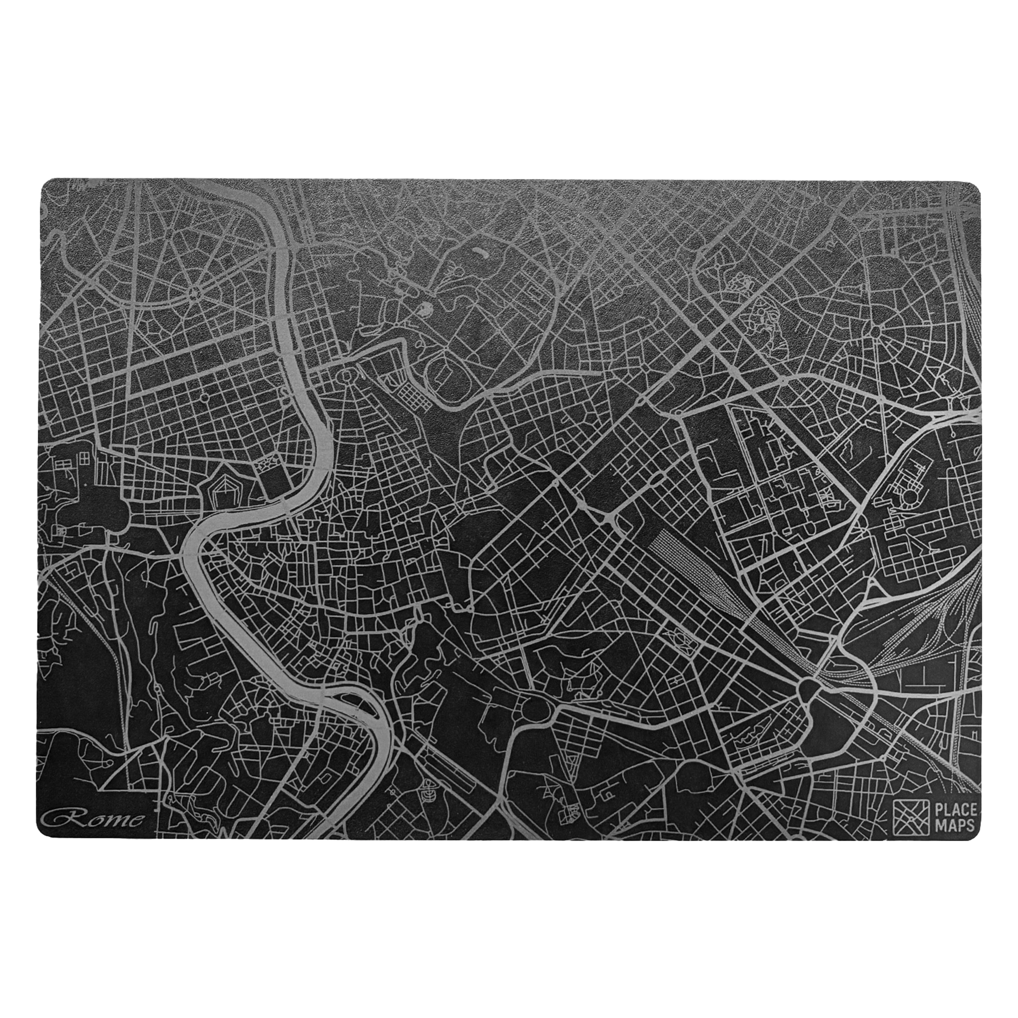 Place Maps Placemat Zwart - Parijs