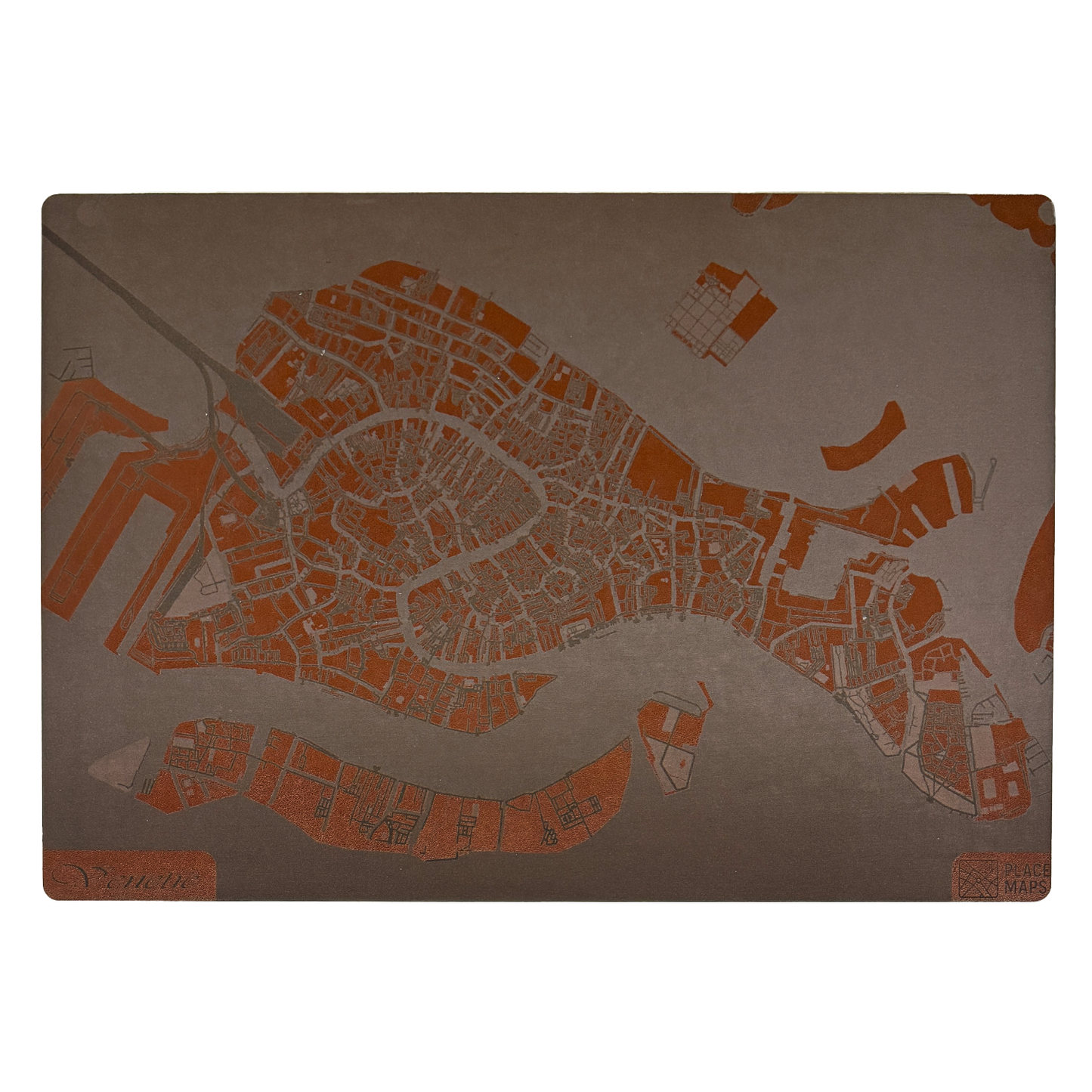 Place Maps Placemat Kastanjebruin